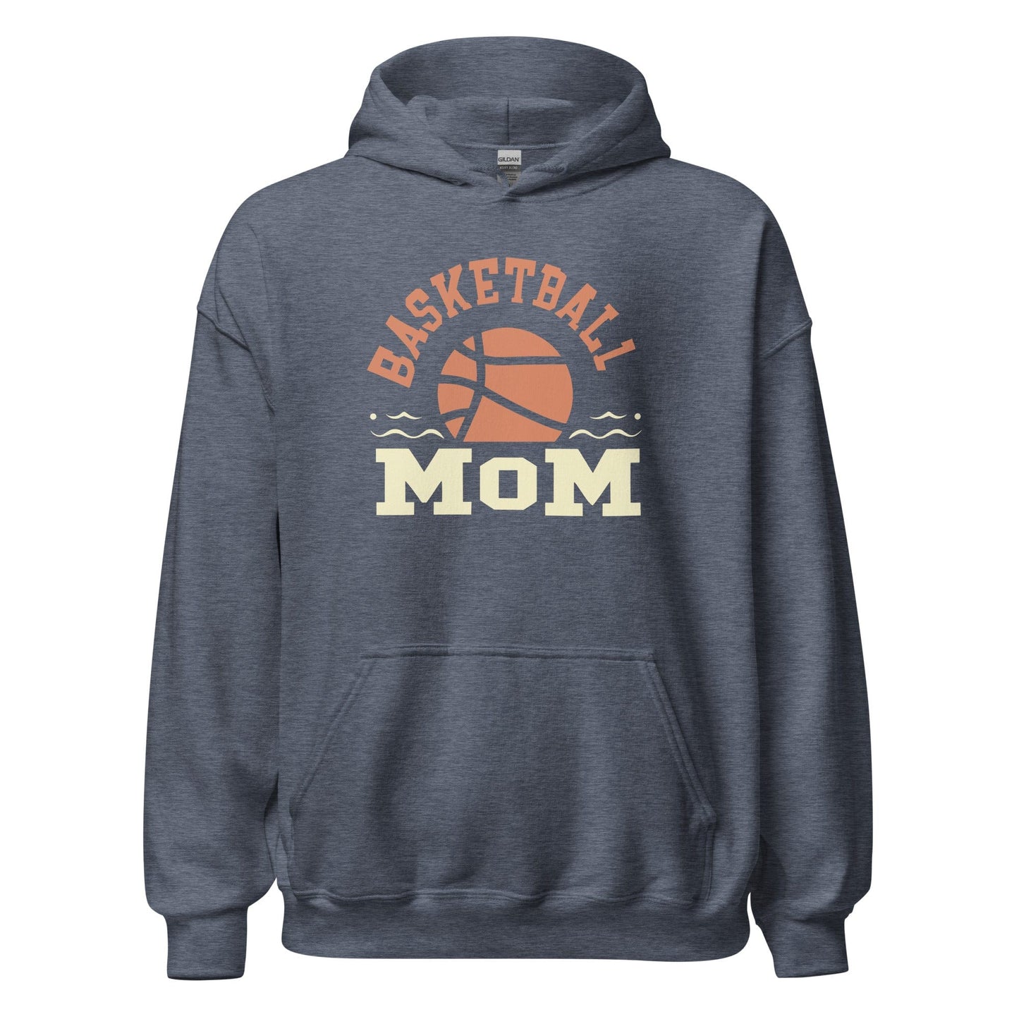 Basketball Mom Hoodie Heather Sport Dark Navy / S Spirit Gear Collective Hoodie