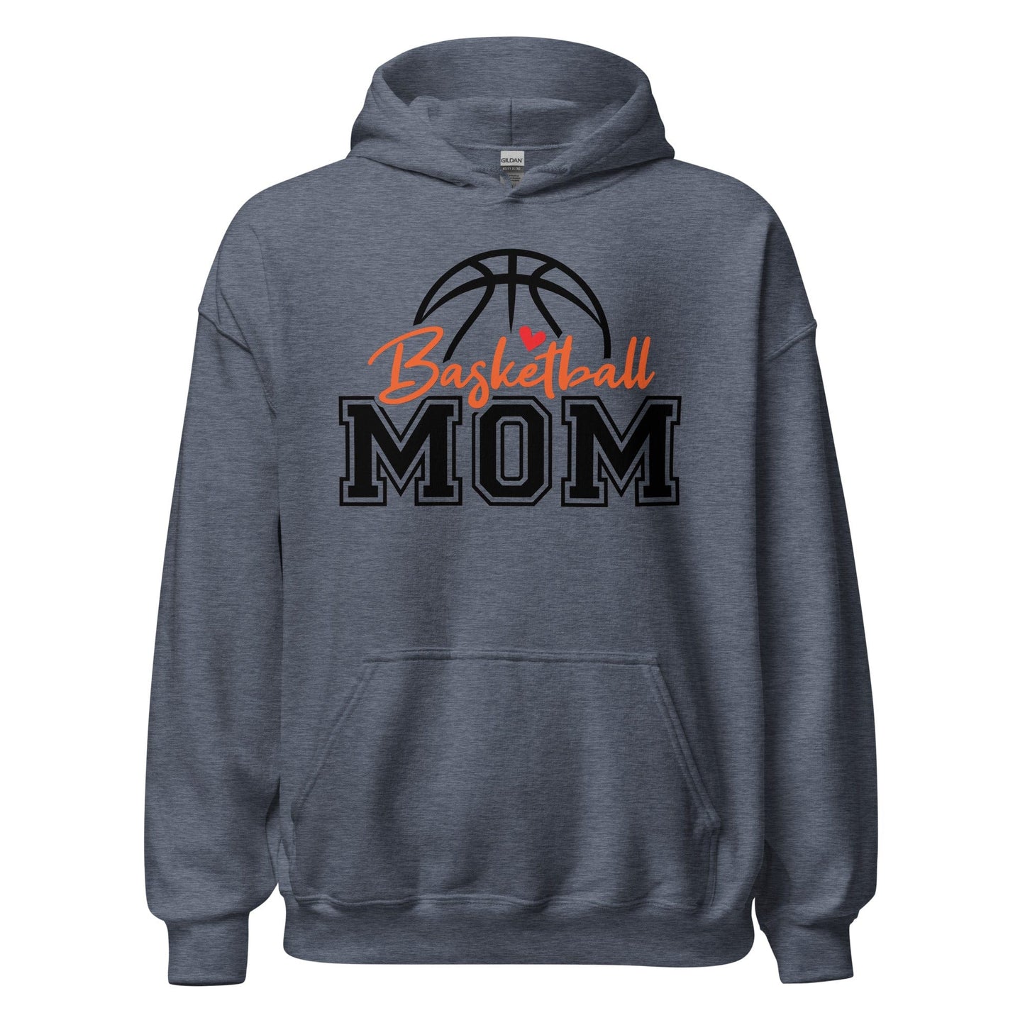 Basketball Mom Hoodie Heather Sport Dark Navy / S Spirit Gear Collective Hoodie