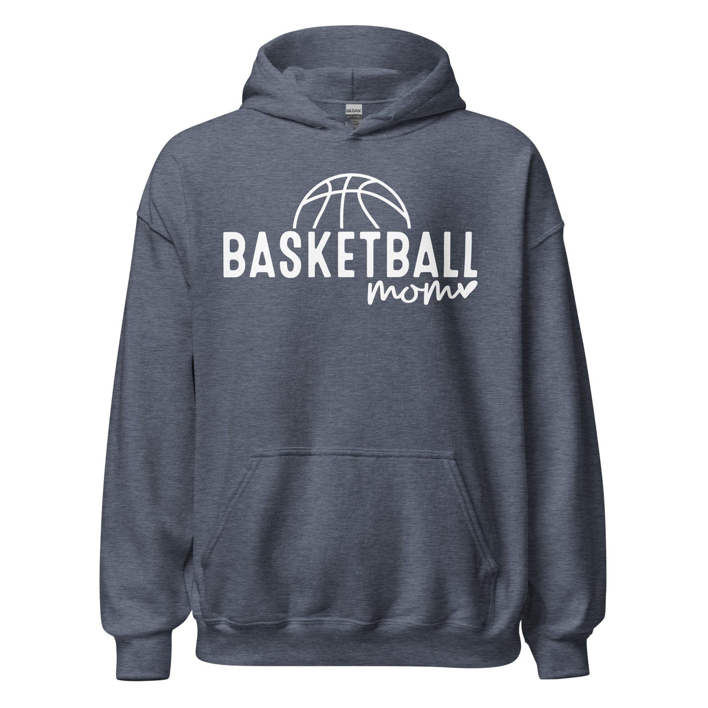 Basketball Mom Hoodie Heather Sport Dark Navy / S Spirit Gear Collective Hoodie