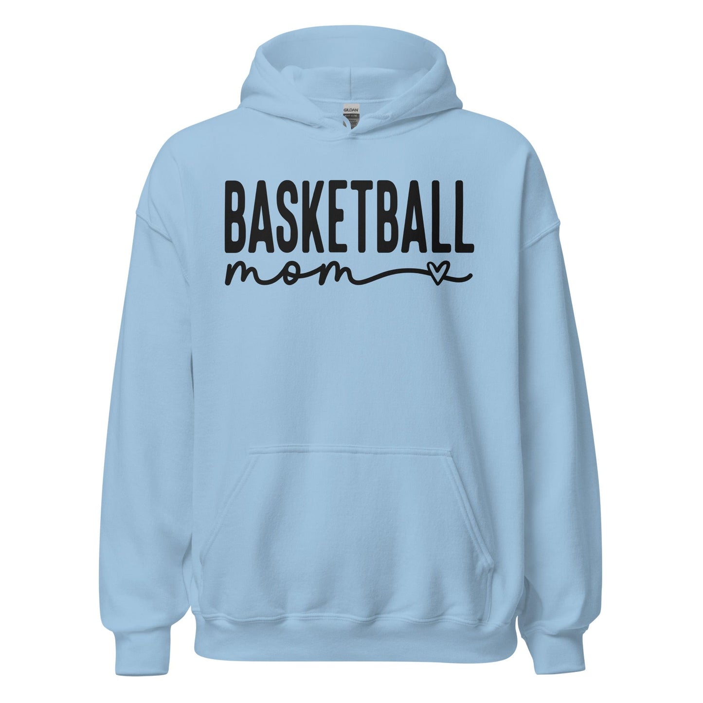 Basketball Mom Hoodie Light Blue / S Spirit Gear Collective Hoodie