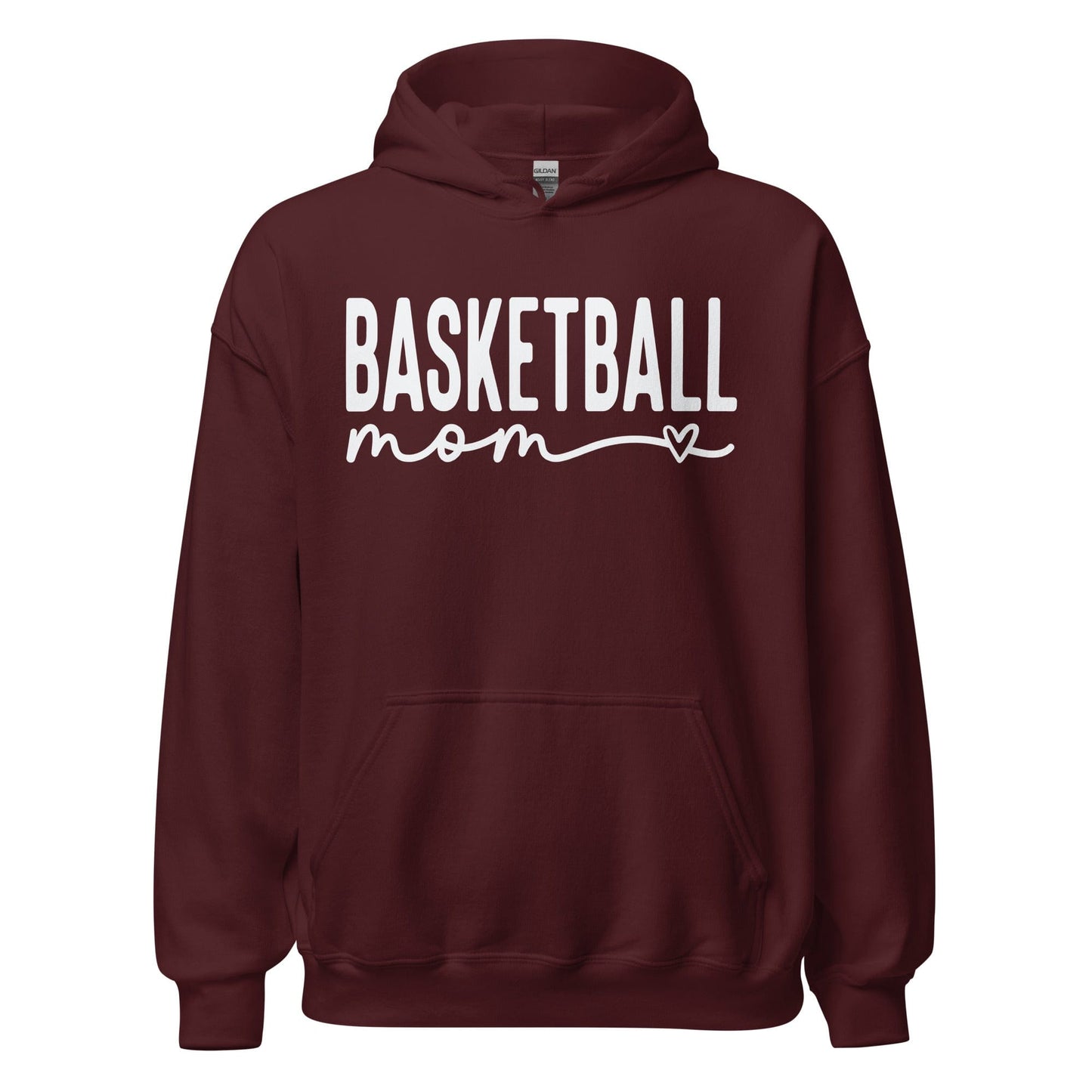 Basketball Mom Hoodie Maroon / S Spirit Gear Collective Hoodie