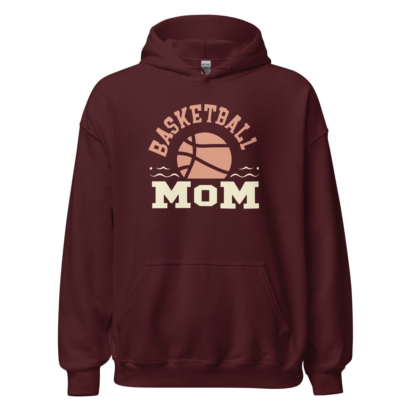 Basketball Mom Hoodie Maroon / S Spirit Gear Collective Hoodie