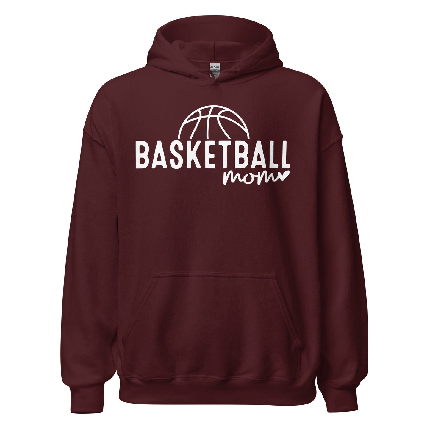 Basketball Mom Hoodie Maroon / S Spirit Gear Collective Hoodie