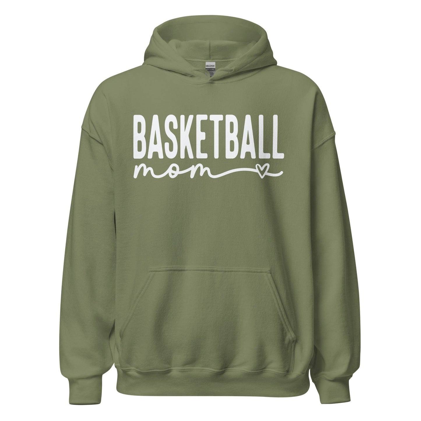 Basketball Mom Hoodie Military Green / S Spirit Gear Collective Hoodie