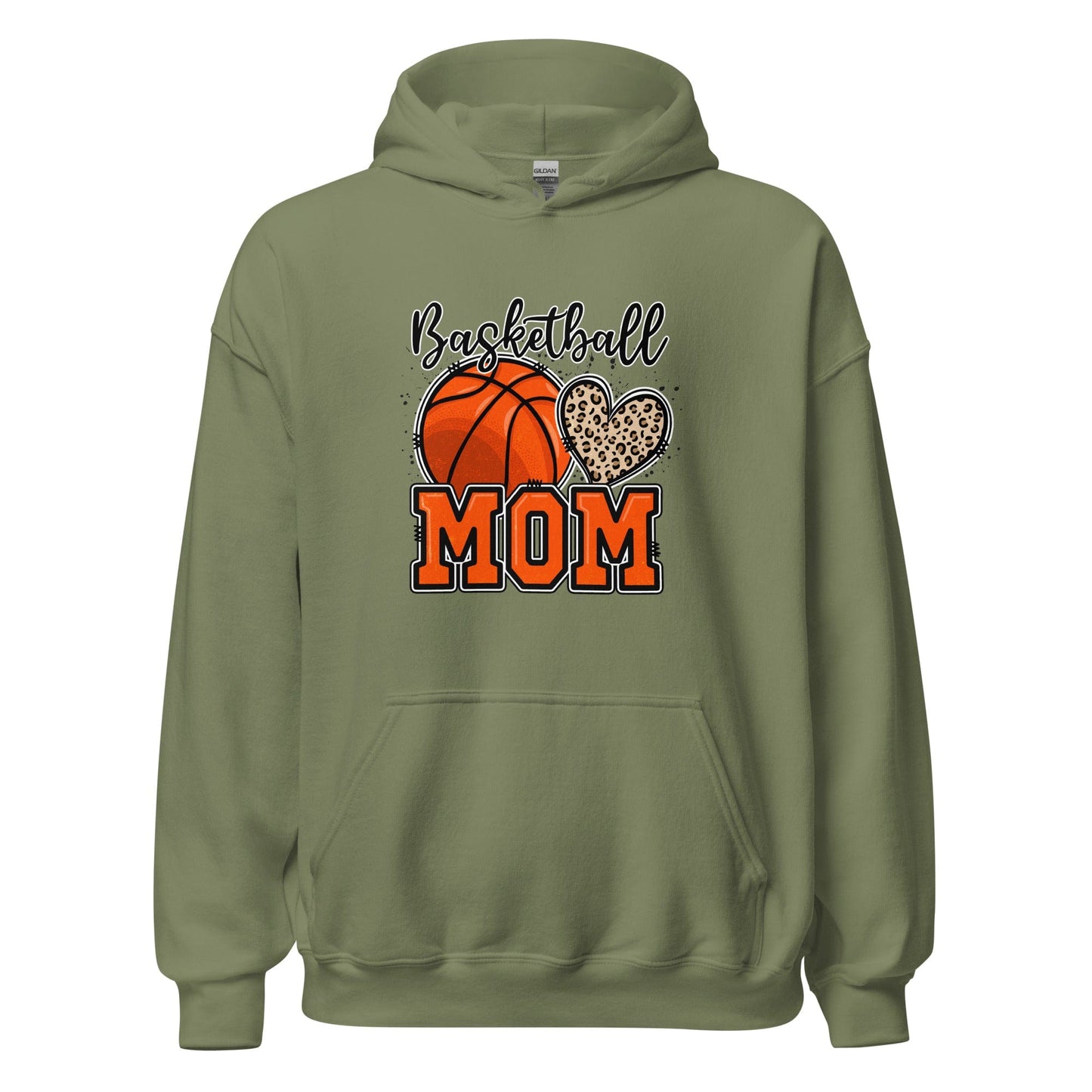 Basketball Mom Hoodie Military Green / S Spirit Gear Collective Hoodie