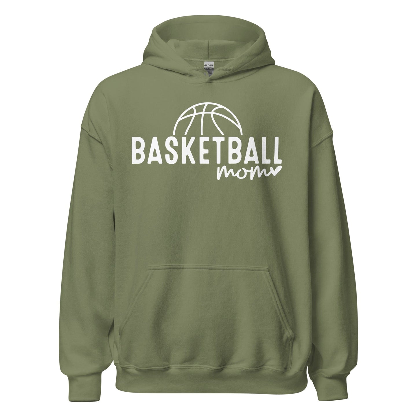 Basketball Mom Hoodie Military Green / S Spirit Gear Collective Hoodie