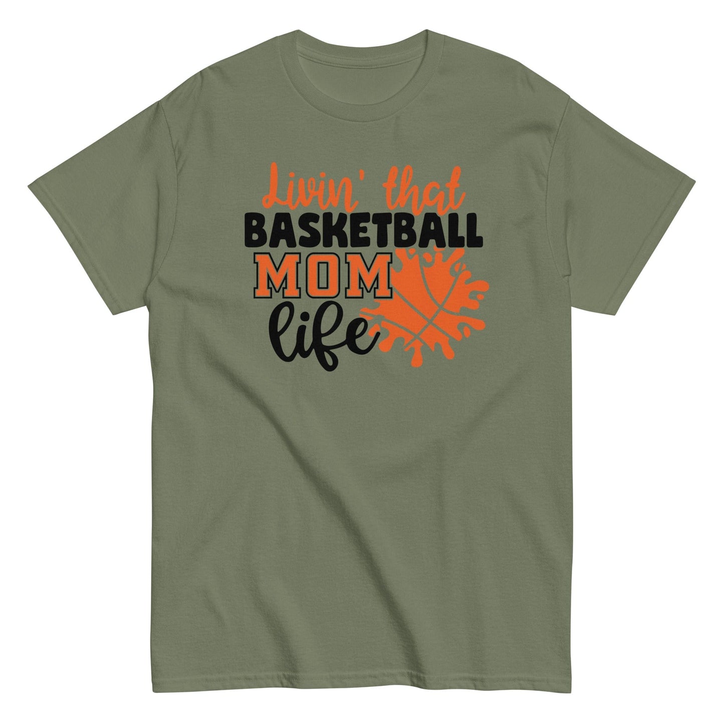 Basketball Mom Life Shirt Military Green / S Spirit Gear Collective T-Shirt