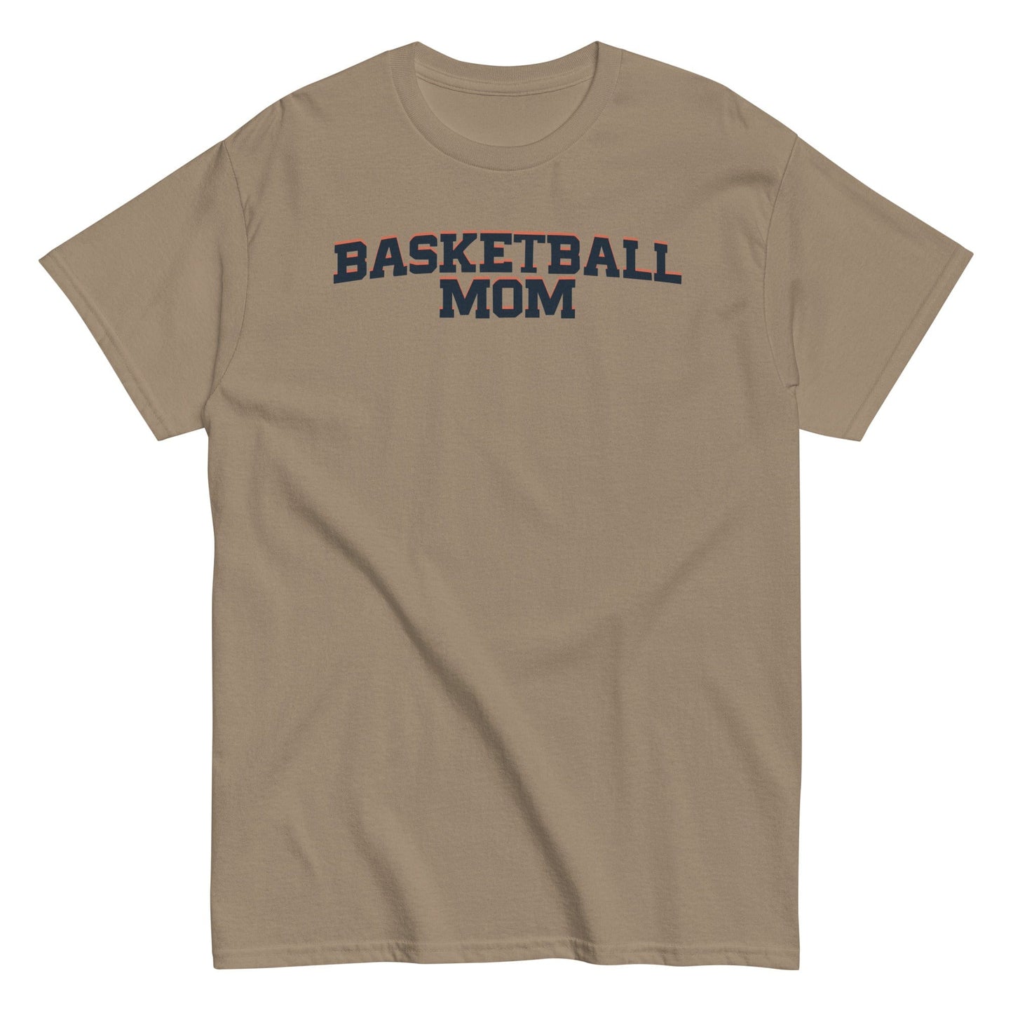 Basketball Mom Shirt - Bold Letters - Dark Text Brown Savana / S Spirit Gear Collective T-Shirt