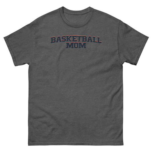 Basketball Mom Shirt - Bold Letters - Dark Text Dark Heather / S Spirit Gear Collective T-Shirt