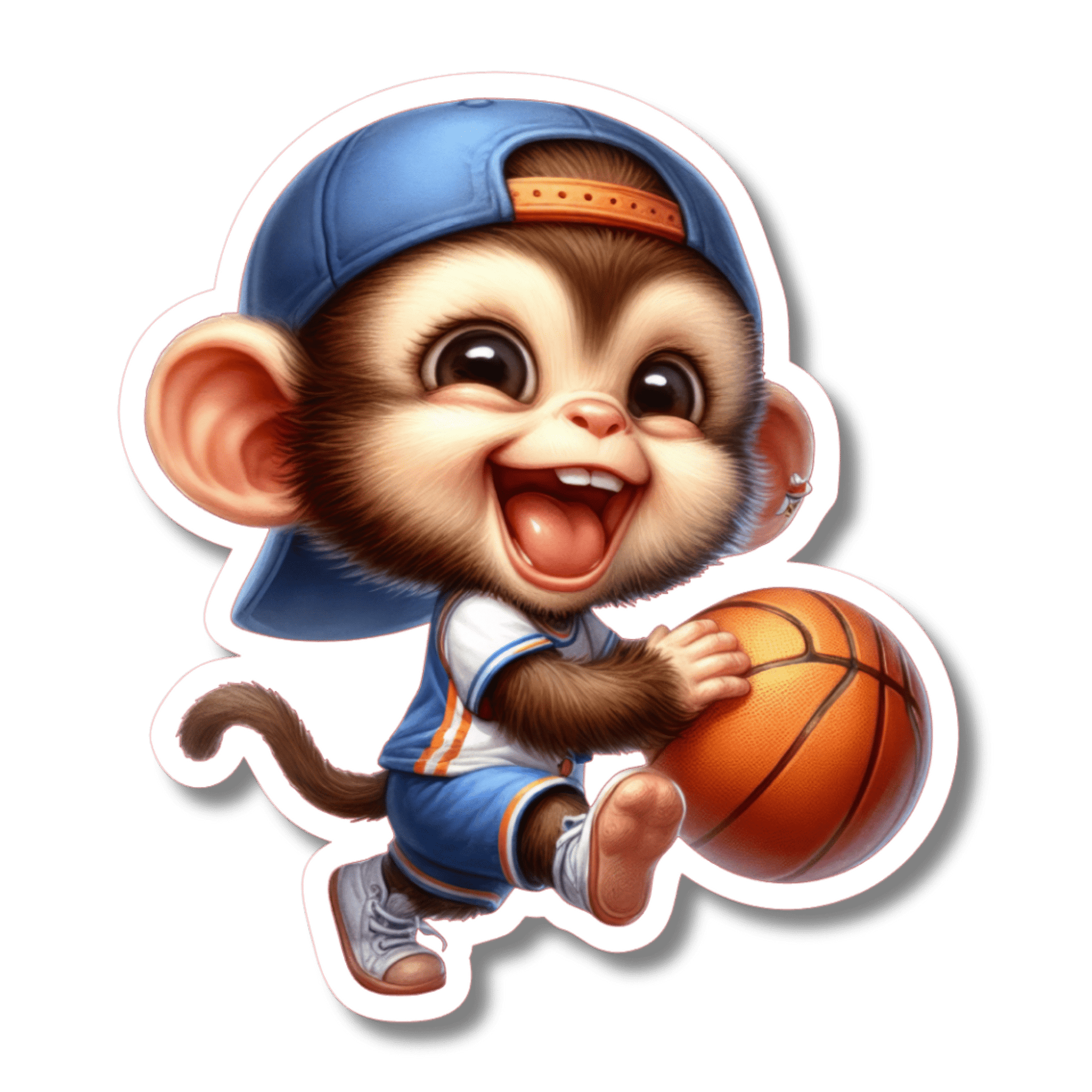 Basketball Monkey Sticker Spirit Gear Collective Sticker