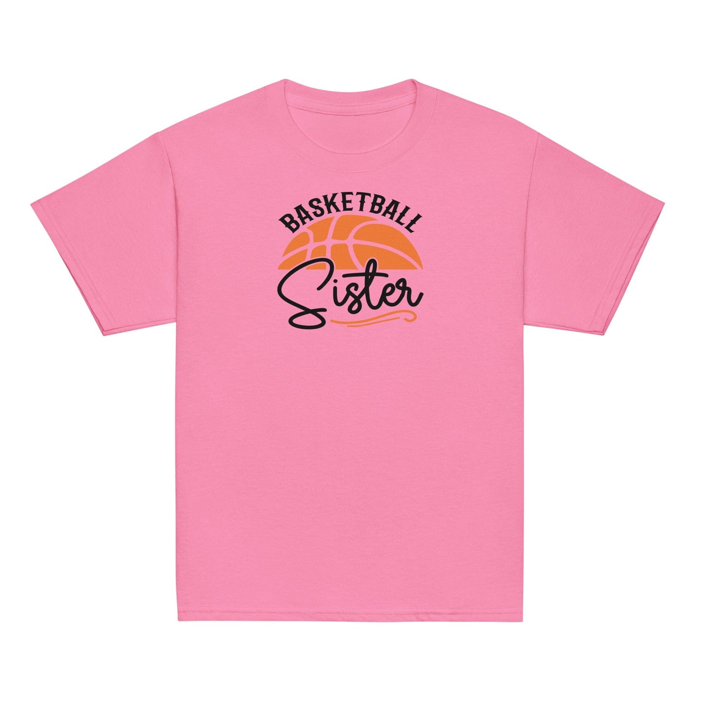 Basketball Sister Graphic Tee – Game Day Sibling Support Shirt Azalea / XS Spirit Gear Collective Basketball Sister Shirt