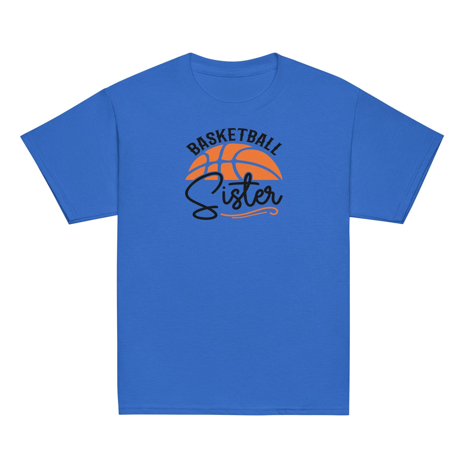 Basketball Sister Graphic Tee – Game Day Sibling Support Shirt Royal / XS Spirit Gear Collective Basketball Sister Shirt