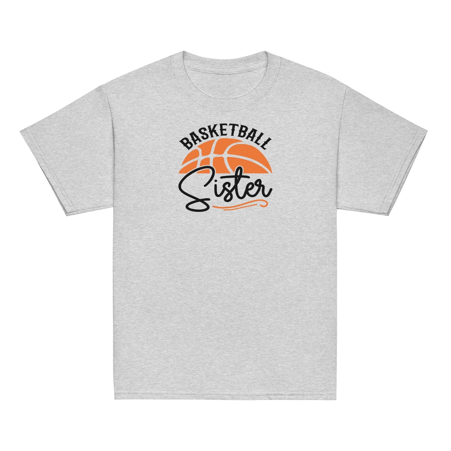 Basketball Sister Graphic Tee – Game Day Sibling Support Shirt Sport Grey / XS Spirit Gear Collective Basketball Sister Shirt
