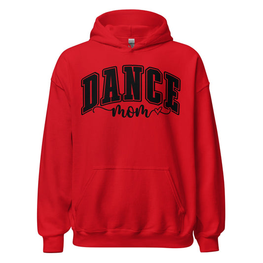 Bold Dance Mom Graphic Hoodie – Cozy & Stylish in Multiple Colors Red / S Spirit Gear Collective Hoodie