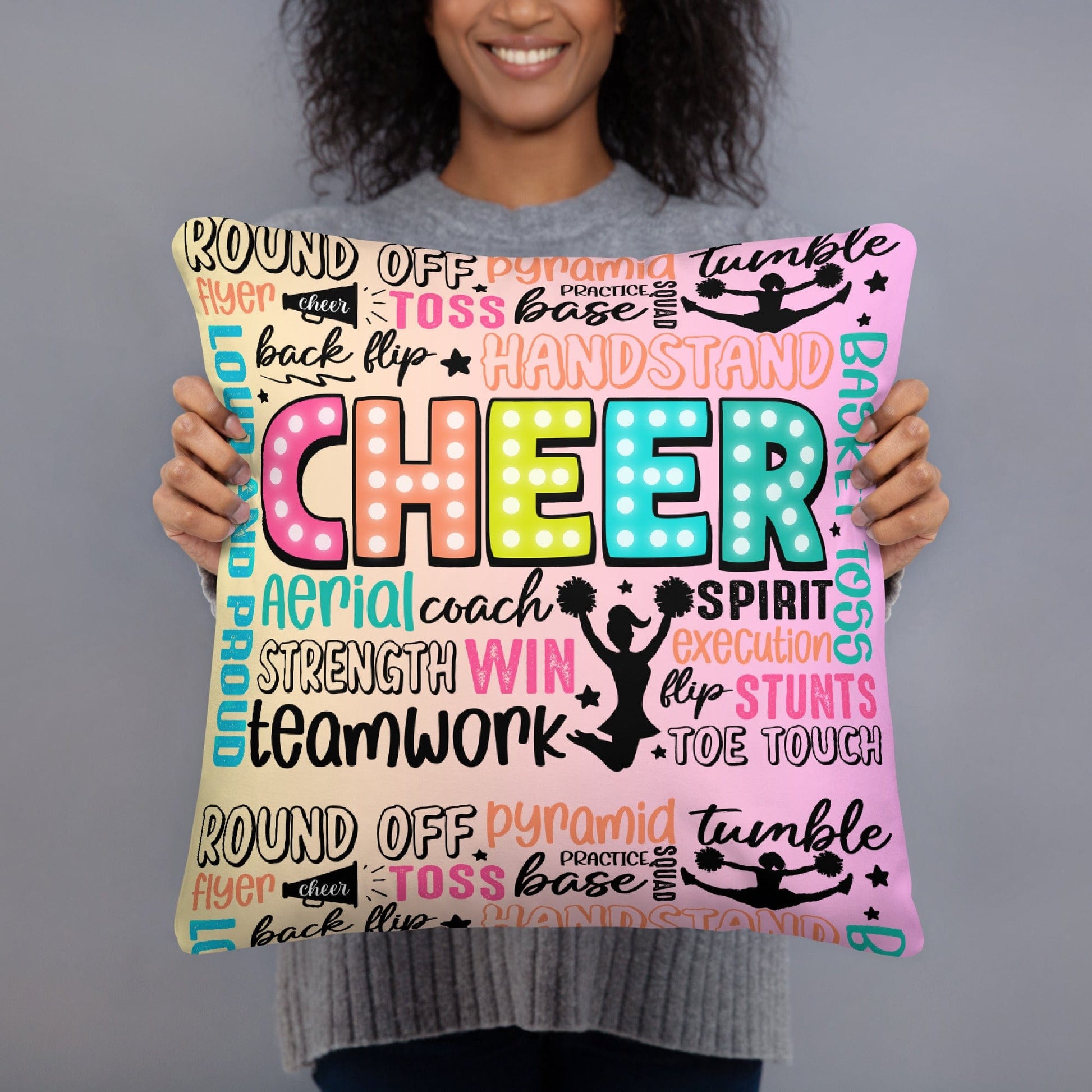 Chearleading Pillow 18″×18″ Spirit Gear Collective Pillow