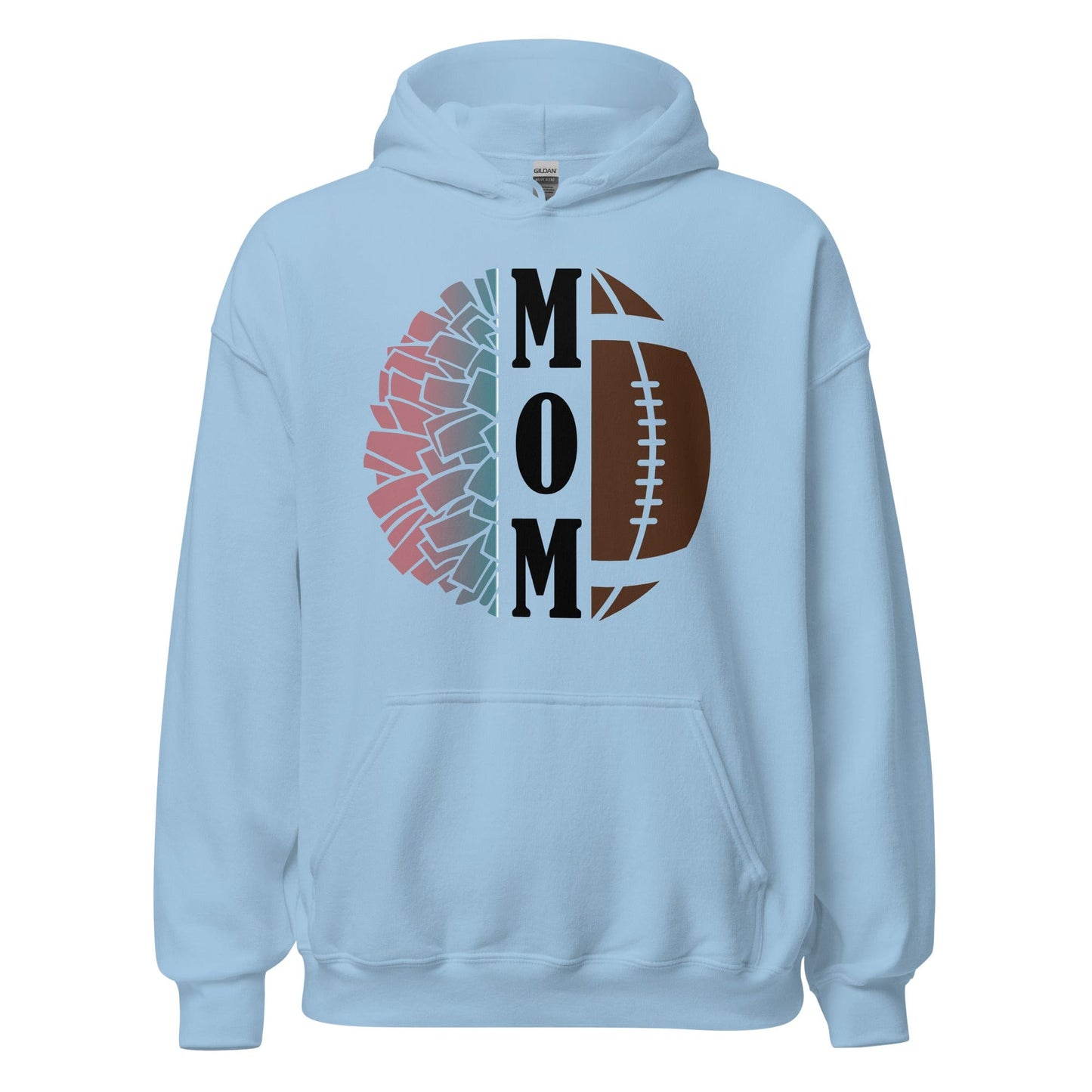 Cheer and Football Mom Hoodie Light Blue / S Spirit Gear Collective Hoodie