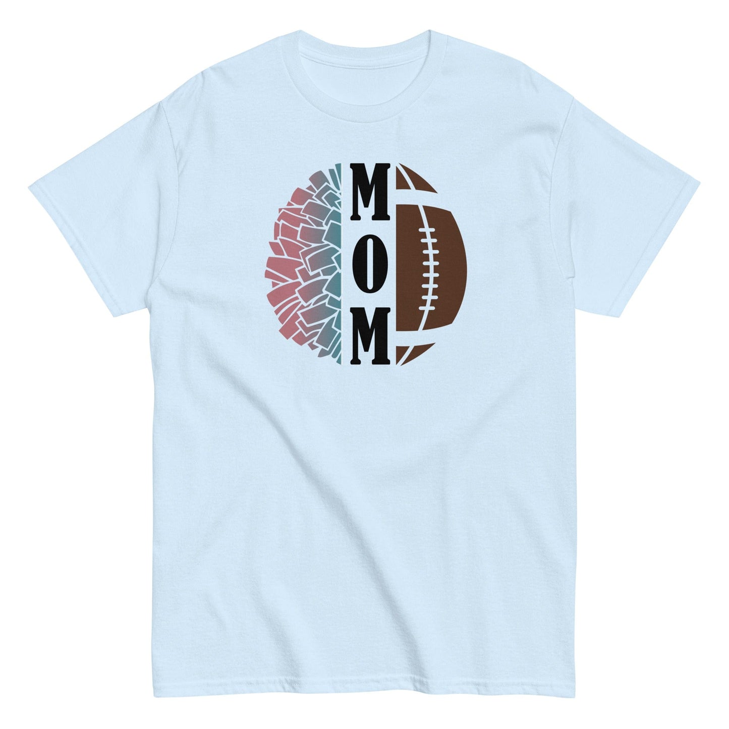 Cheer and Football Mom Shirt Light Blue / S Spirit Gear Collective T-Shirt