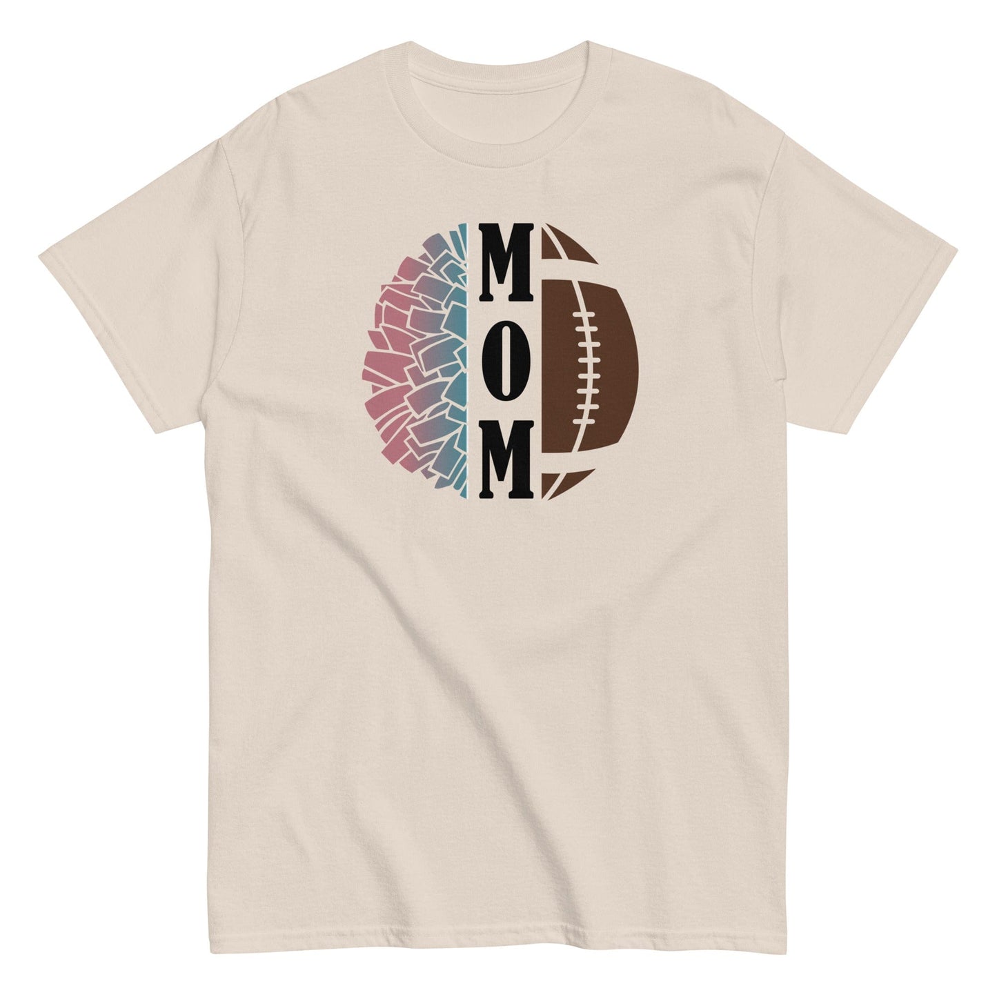 Cheer and Football Mom Shirt Natural / S Spirit Gear Collective T-Shirt