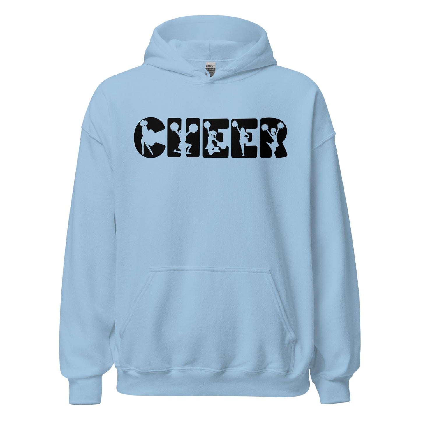 Cheer Graphic Hoodie Light Blue / S Spirit Gear Collective Hoodie