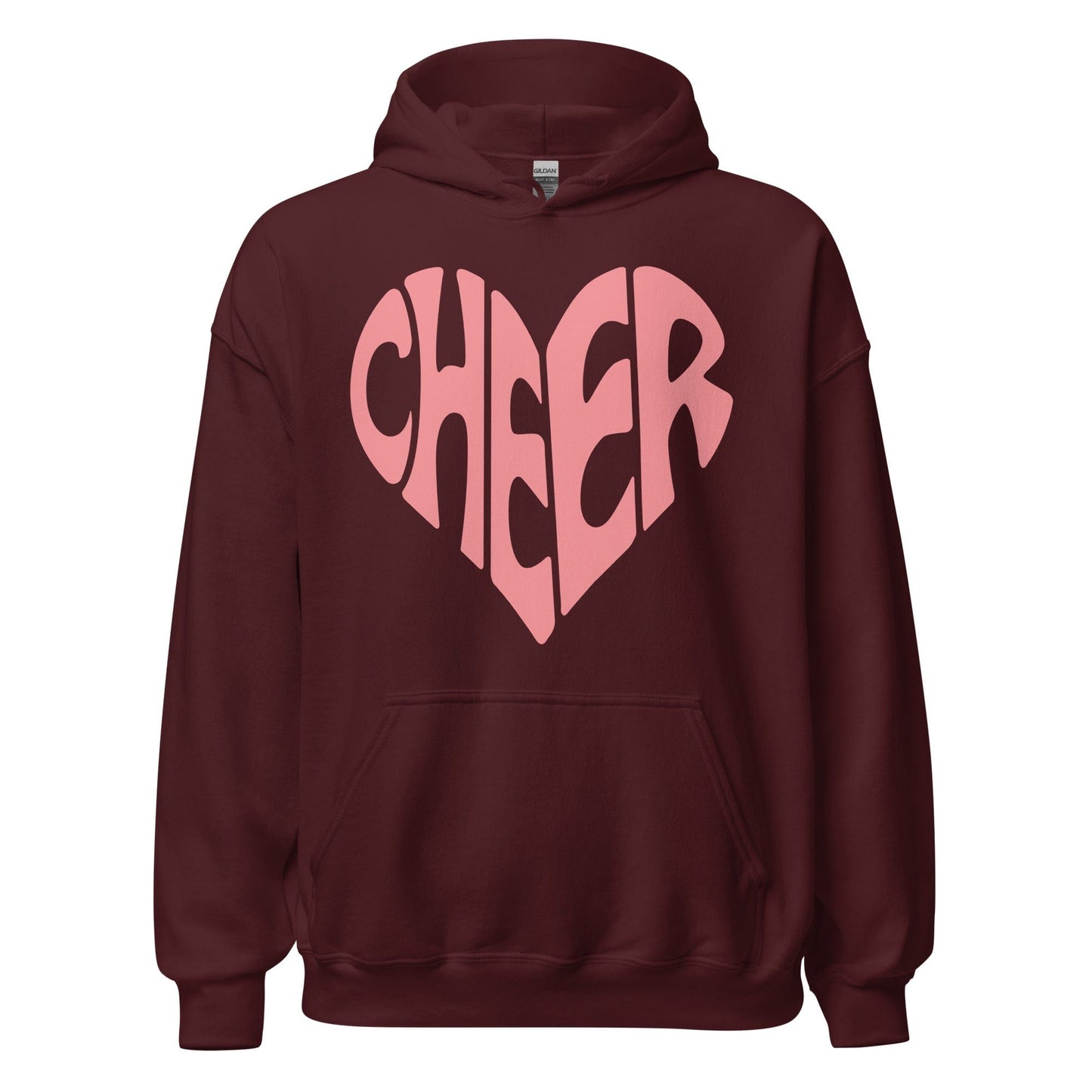 Cheer Graphic Hoodie Maroon / S Spirit Gear Collective Hoodie