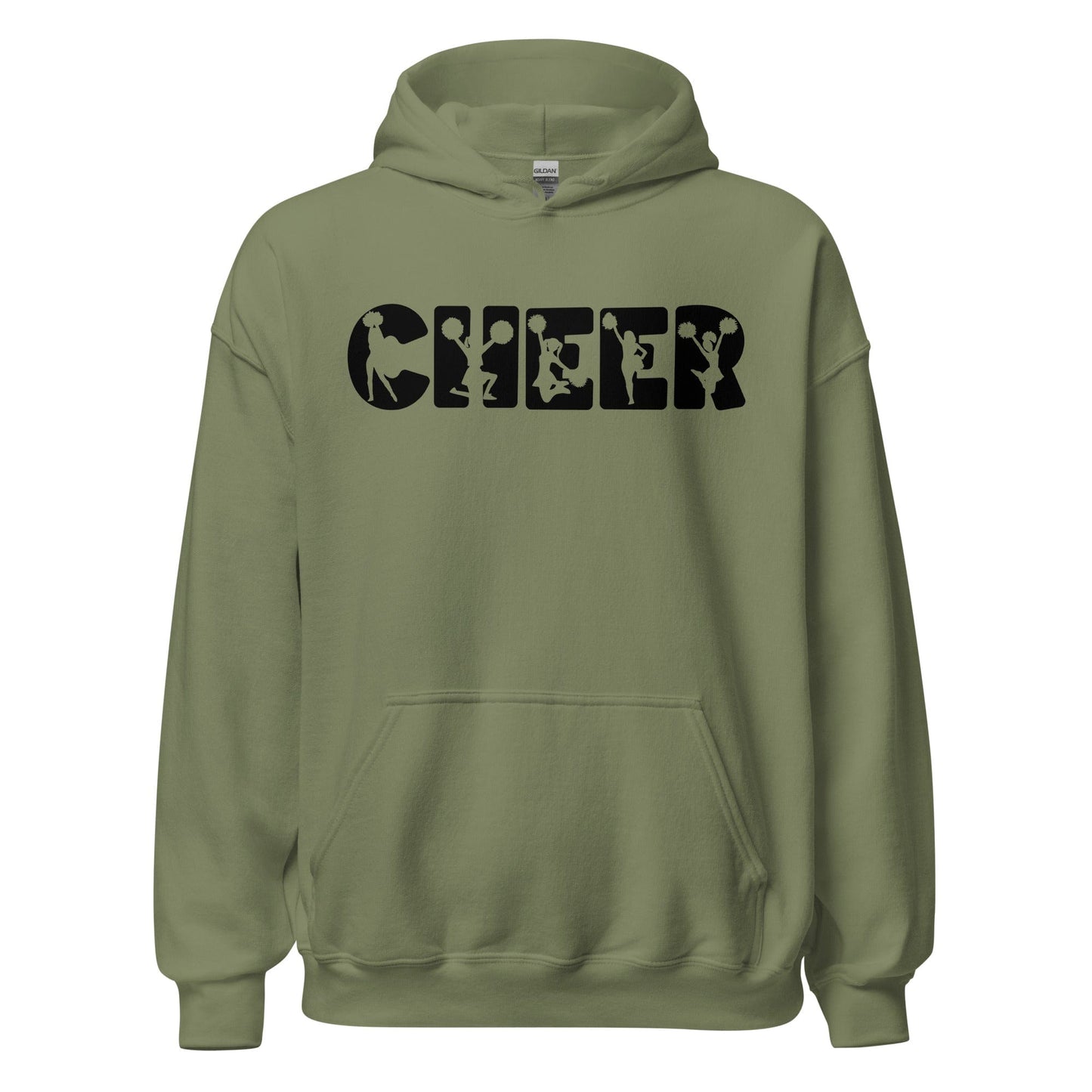 Cheer Graphic Hoodie Military Green / S Spirit Gear Collective Hoodie