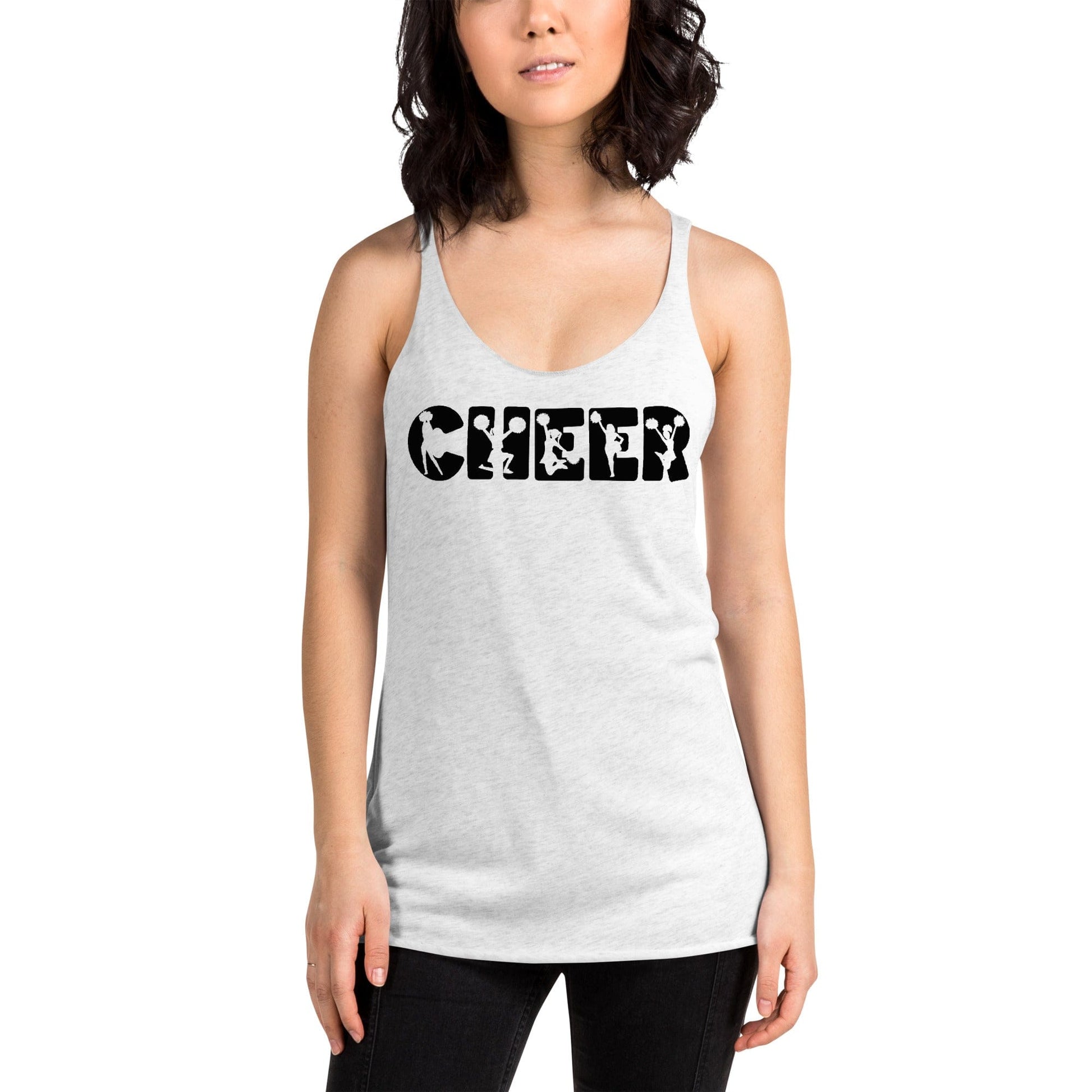 Cheer Graphic Racerback Tank – Bold Cheerleader Design Tank Top Spirit Gear Collective tank top