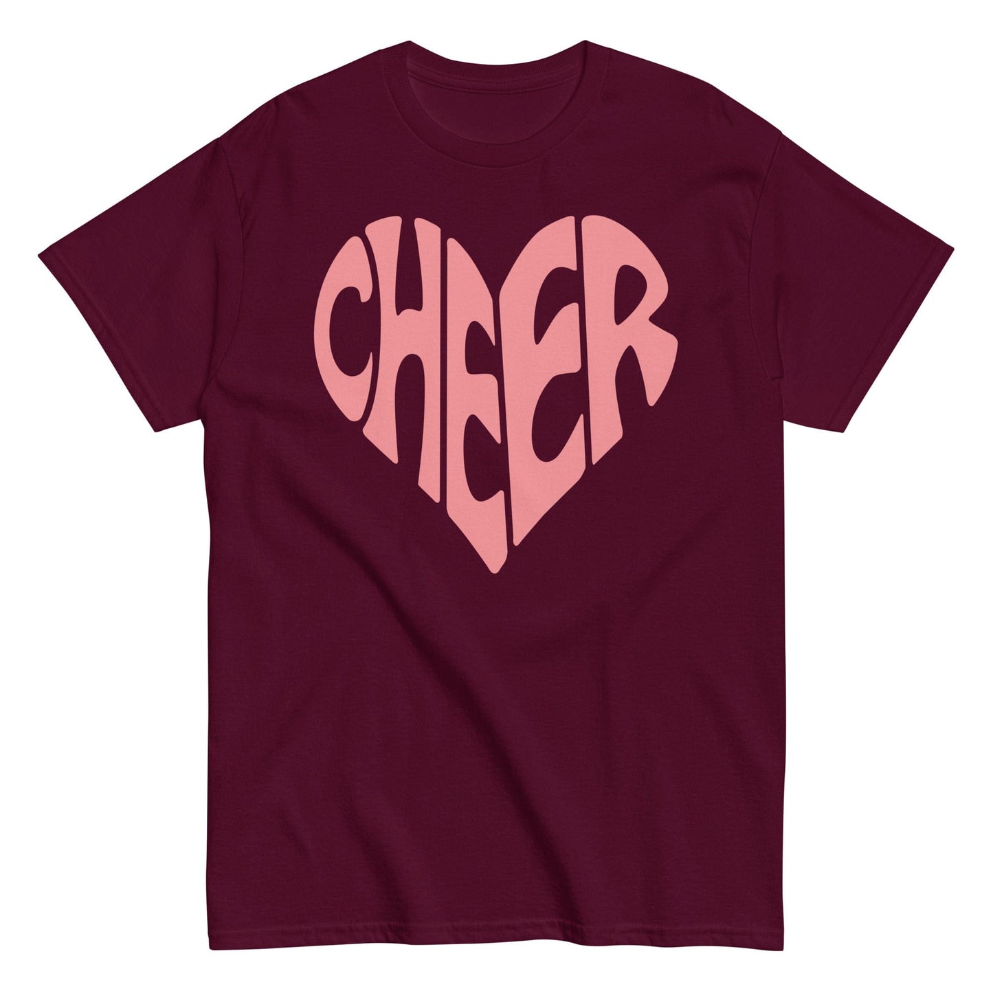 Cheer Graphic Shirt Maroon / S Spirit Gear Collective T-Shirt