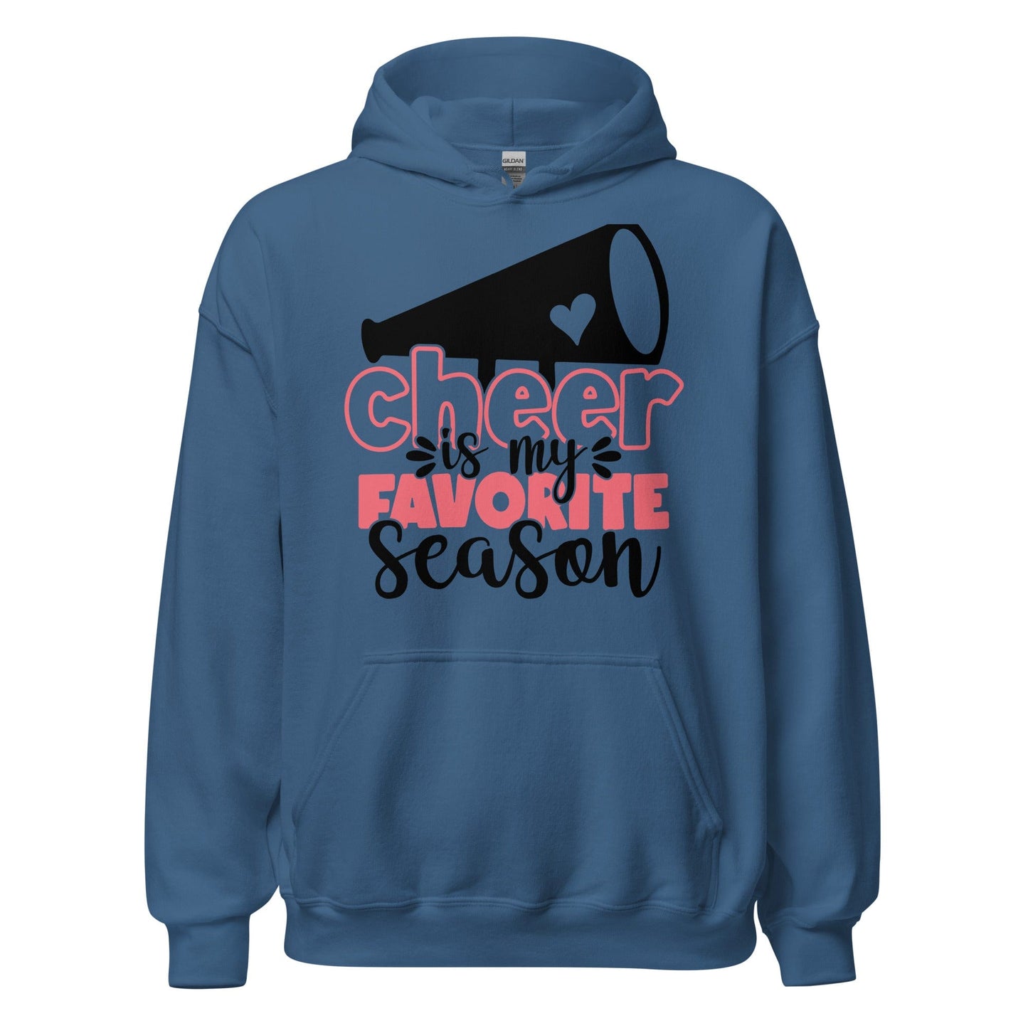 Cheer Is My Favorite Hoodie Indigo Blue / S Spirit Gear Collective Hoodie