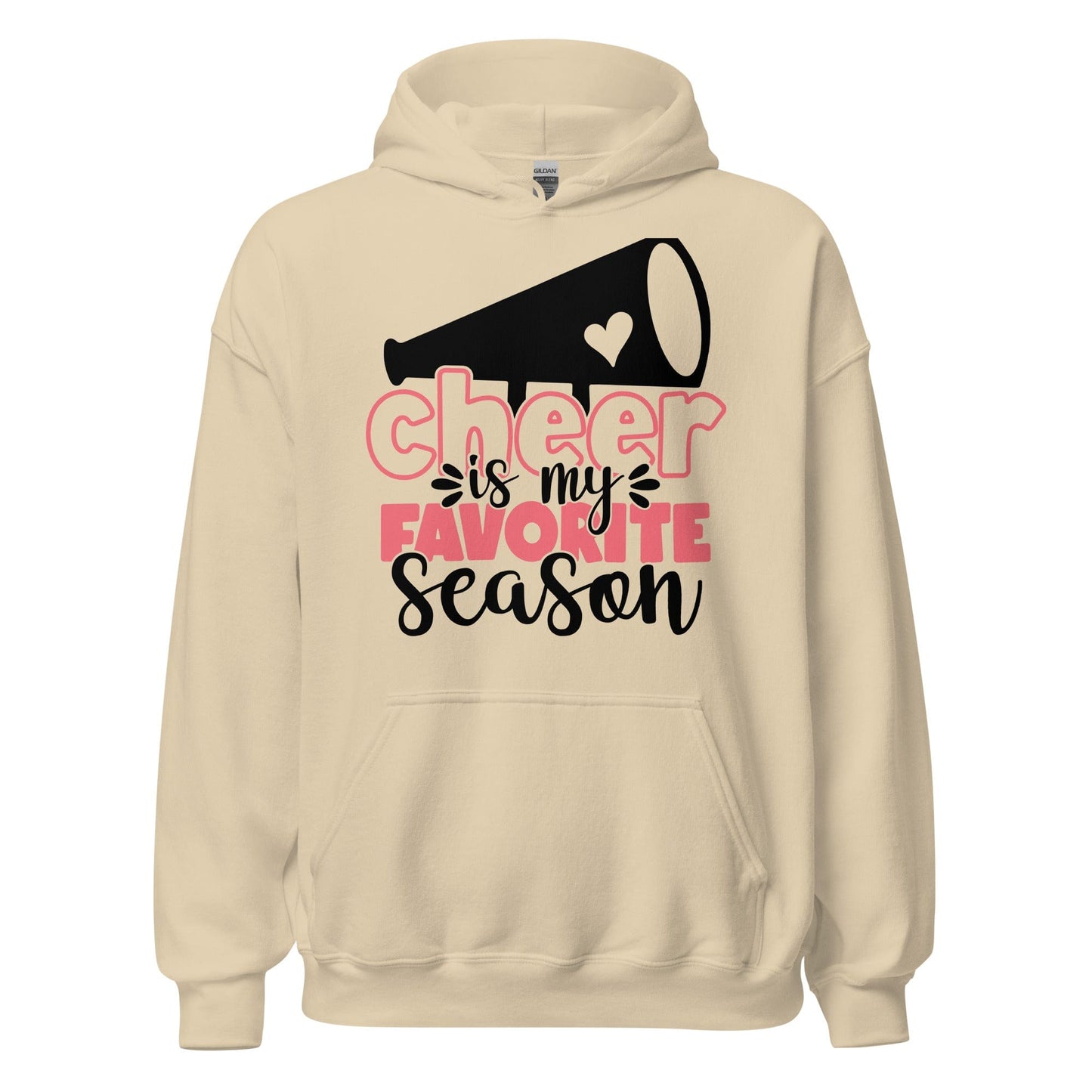 Cheer Is My Favorite Hoodie Sand / S Spirit Gear Collective Hoodie