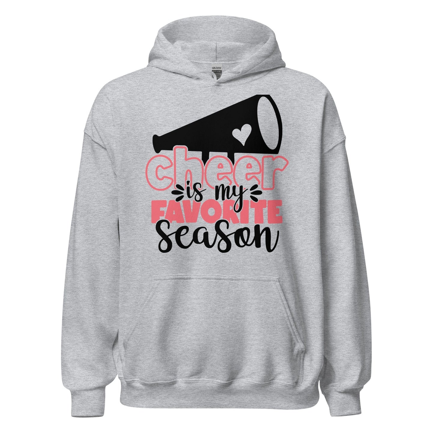 Cheer Is My Favorite Hoodie Sport Grey / S Spirit Gear Collective Hoodie