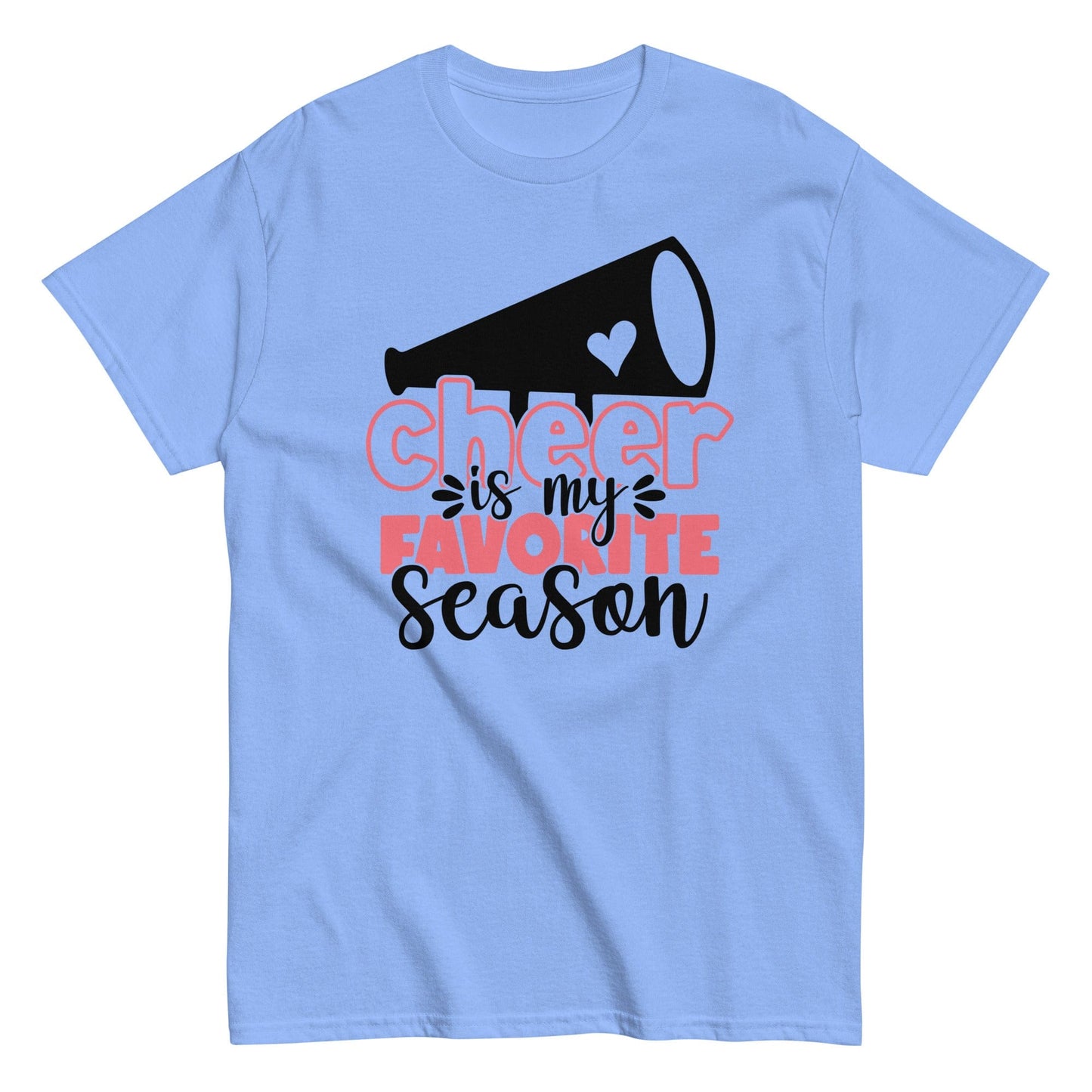 Cheer Is My Favorite Season Shirt Carolina Blue / S Spirit Gear Collective T-Shirt