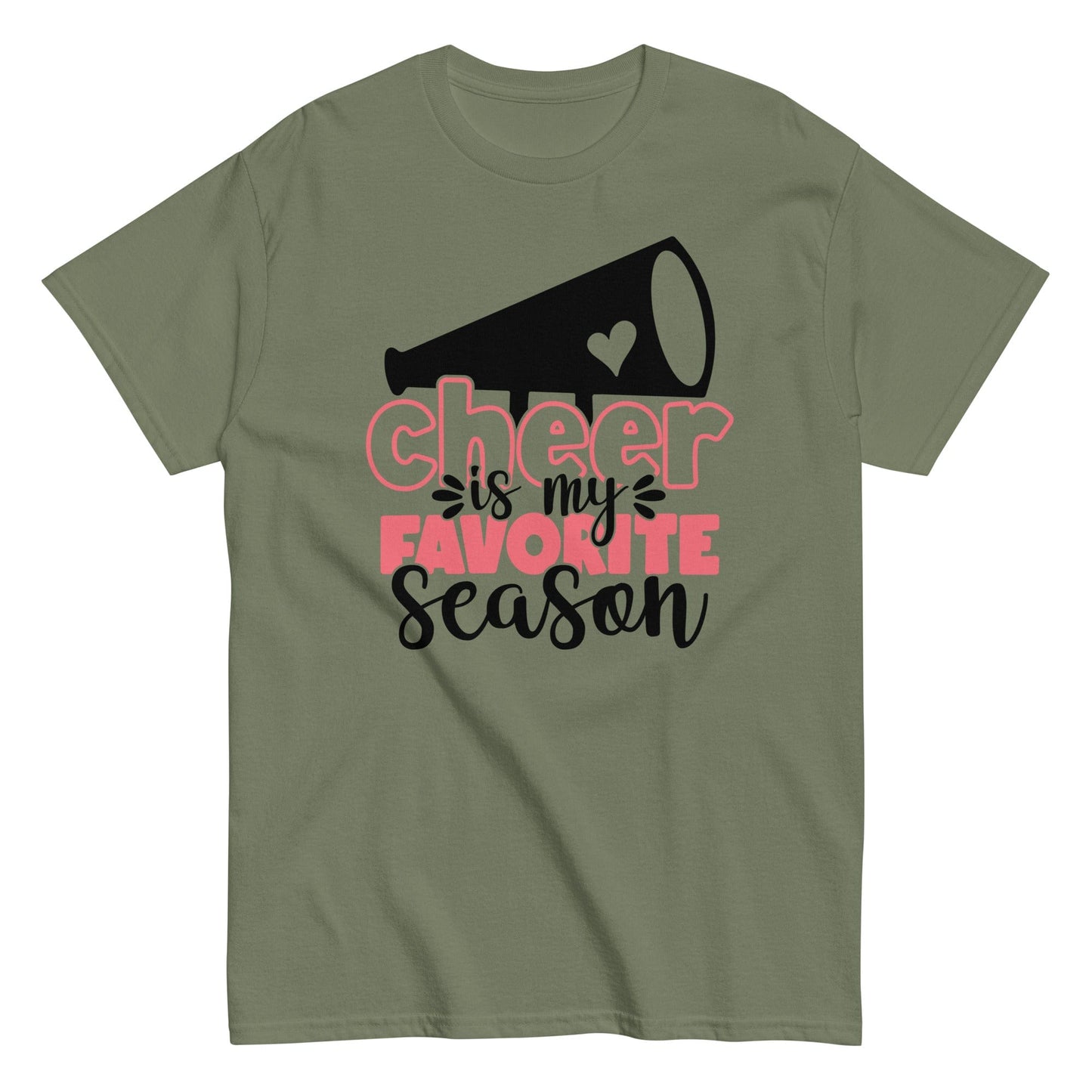 Cheer Is My Favorite Season Shirt Military Green / S Spirit Gear Collective T-Shirt