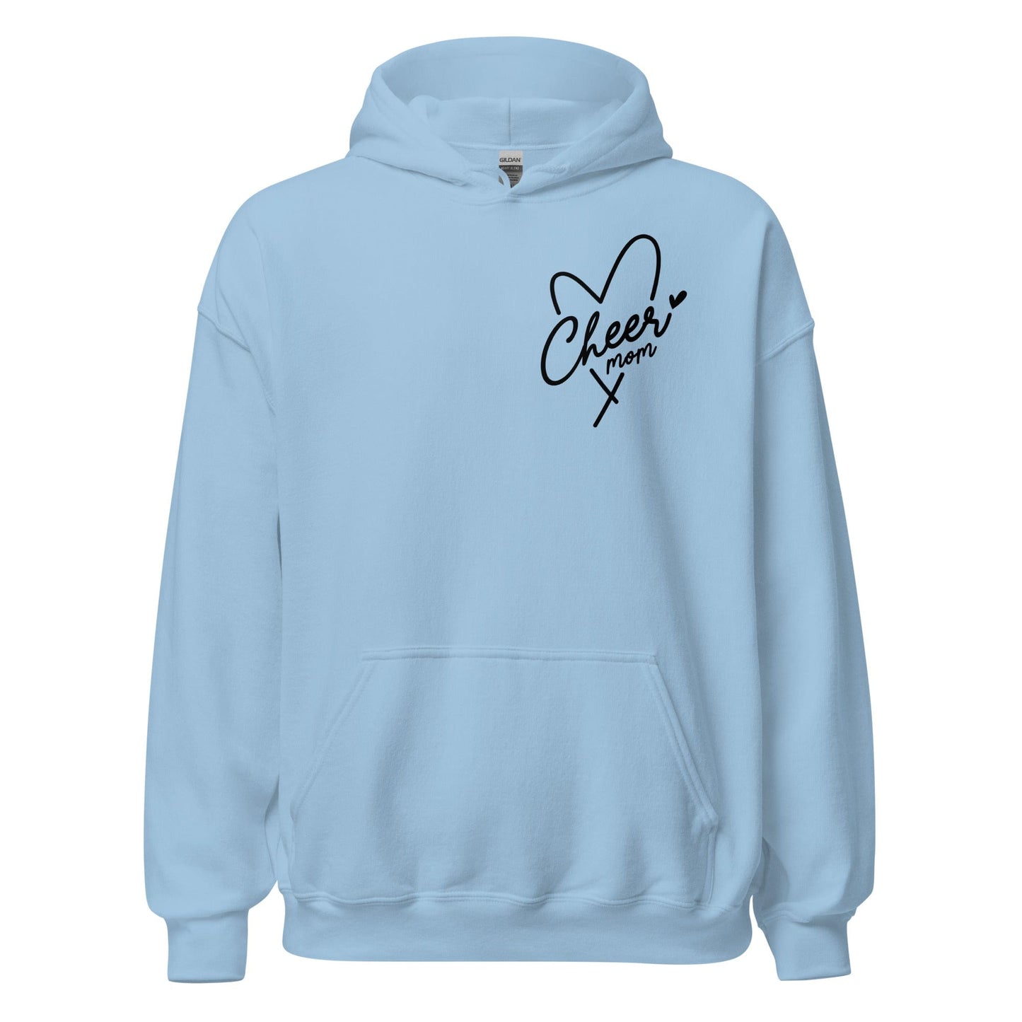 Cheer Mom Hoodie Light Blue / S Spirit Gear Collective Hoodie