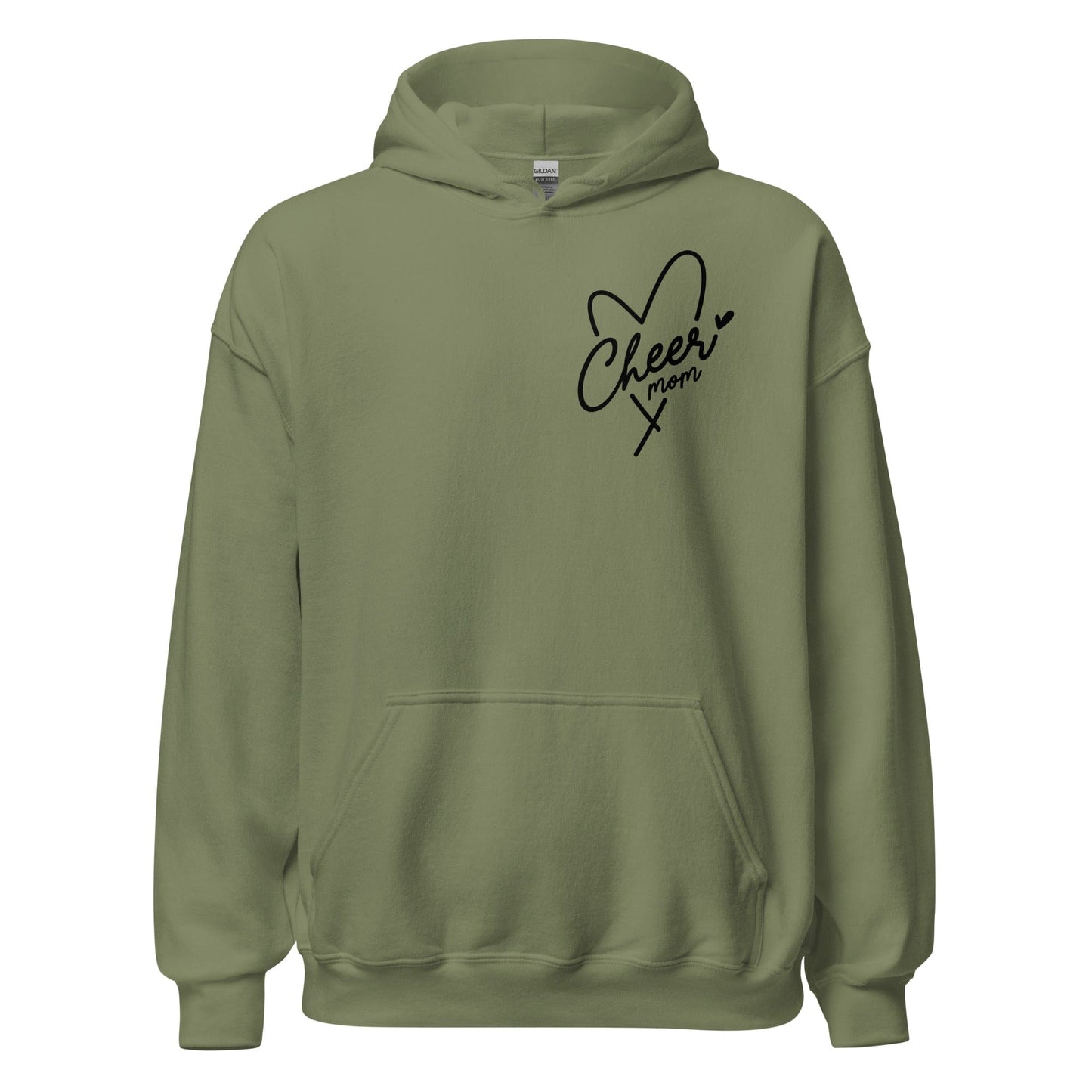 Cheer Mom Hoodie Military Green / S Spirit Gear Collective Hoodie