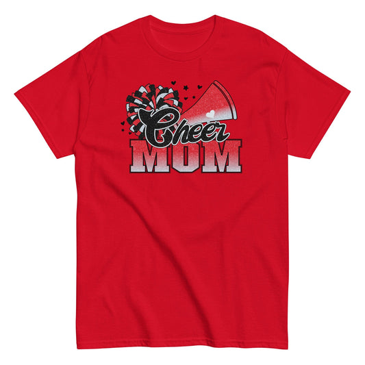 Cheer Mom Shirt (Red and White) Red / S Spirit Gear Collective T-Shirt