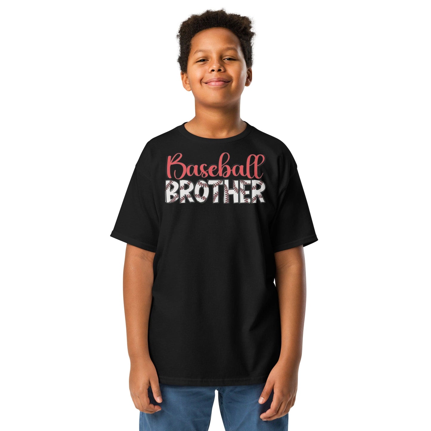Classic Baseball Brother Shirt – Outline Baseball Sibling Tee Spirit Gear Collective Baseball Brother Shirt