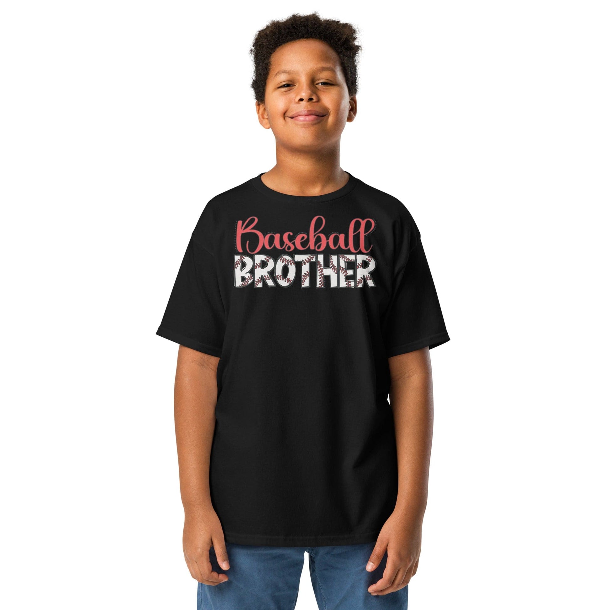Classic Baseball Brother Shirt – Outline Baseball Sibling Tee Spirit Gear Collective Baseball Brother Shirt
