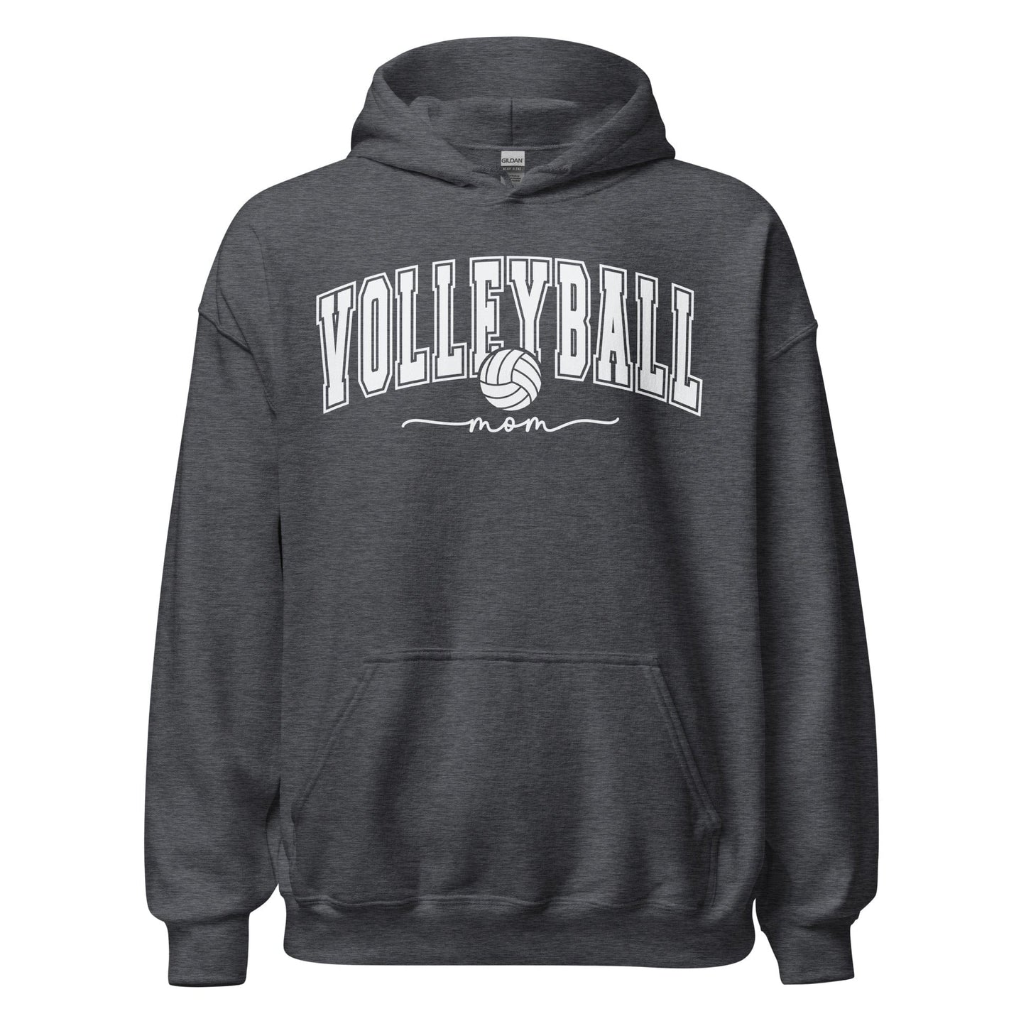 Classic Collegiate Volleyball Mom Hoodie Dark Heather / S Spirit Gear Collective Hoodie