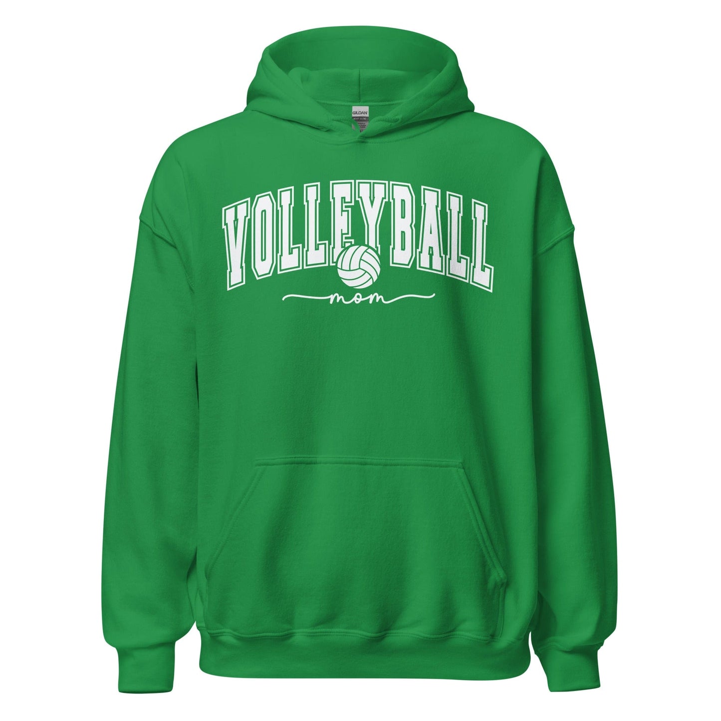 Classic Collegiate Volleyball Mom Hoodie Irish Green / S Spirit Gear Collective Hoodie