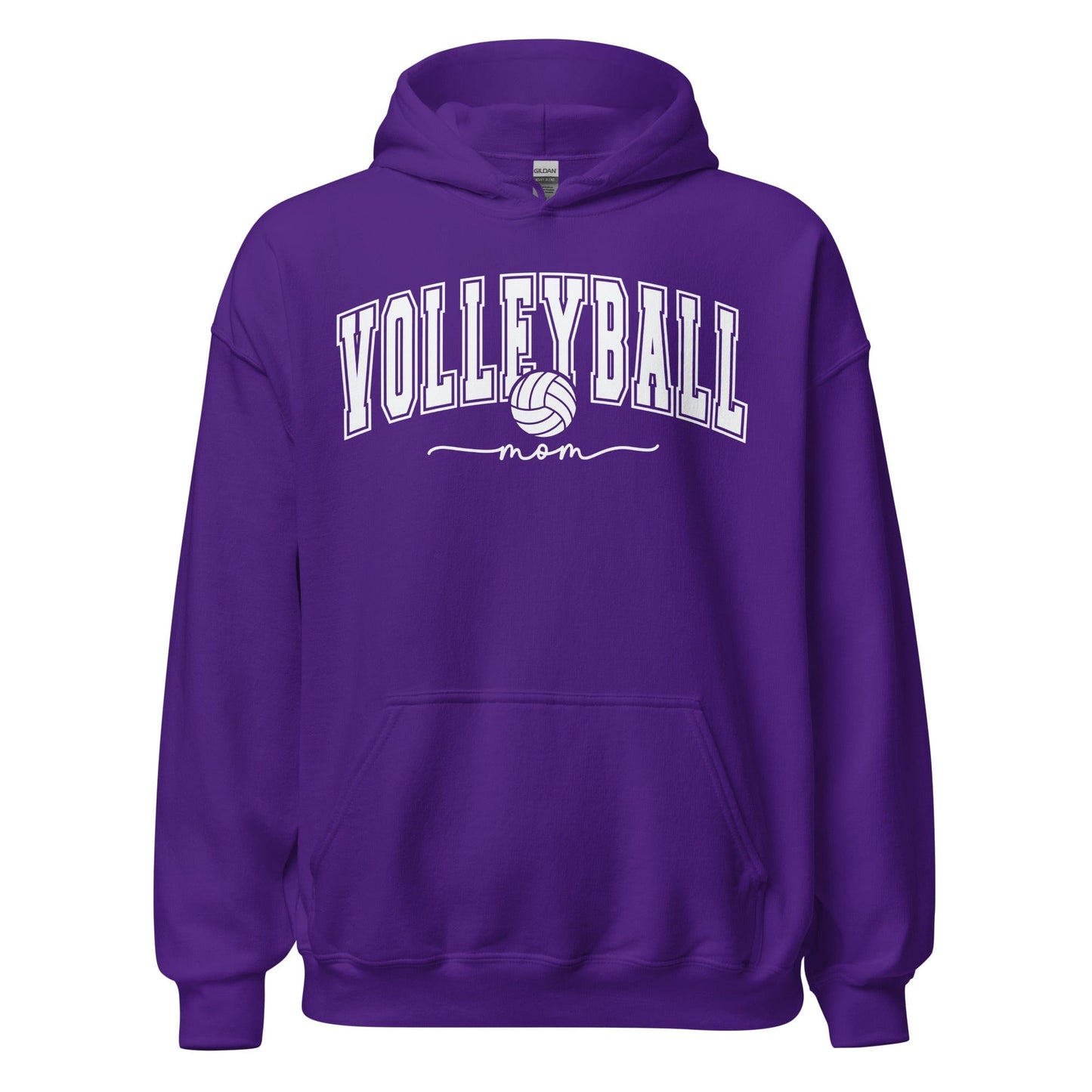Classic Collegiate Volleyball Mom Hoodie Purple / S Spirit Gear Collective Hoodie
