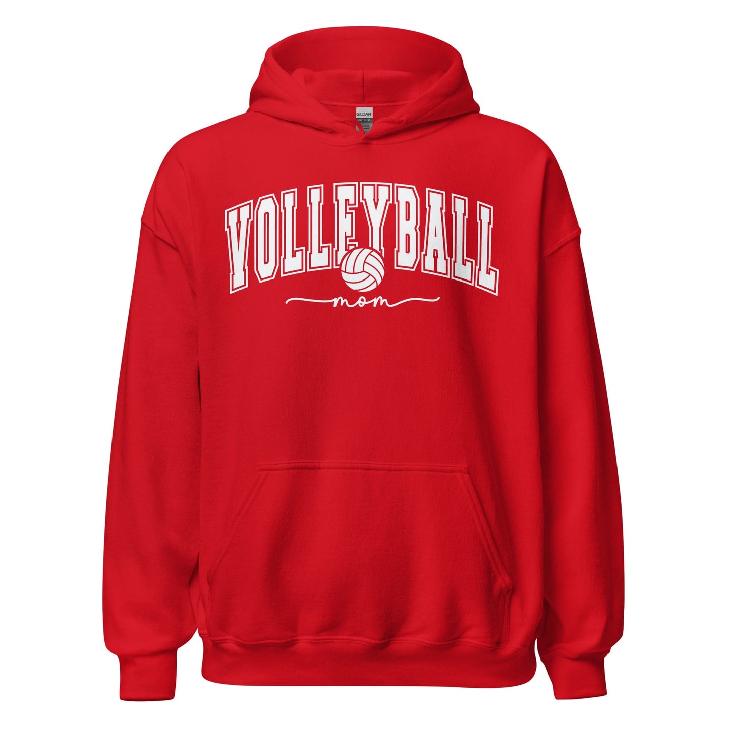 Classic Collegiate Volleyball Mom Hoodie Red / S Spirit Gear Collective Hoodie