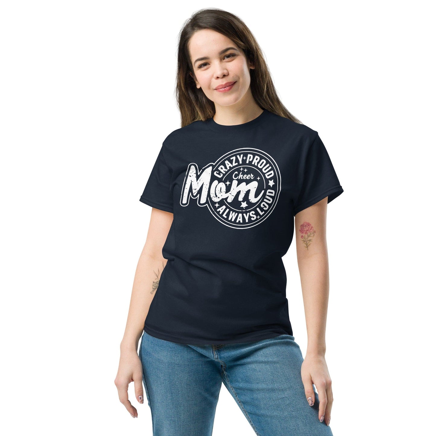 Crazy Proud Always Loud Cheer Mom Shirt Spirit Gear Collective T-Shirt