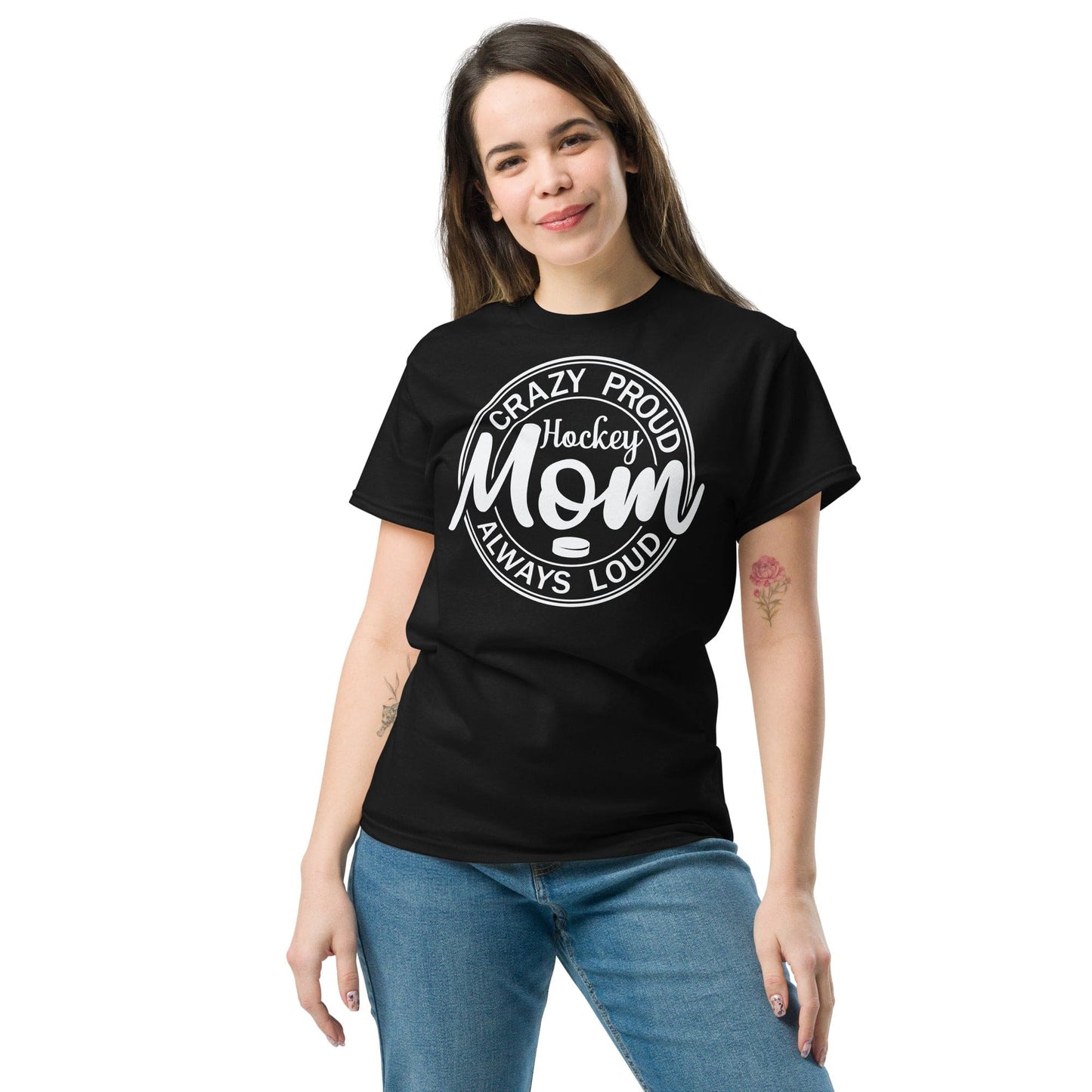 Crazy Proud Always Loud Hockey Mom Shirt Spirit Gear Collective T-Shirt