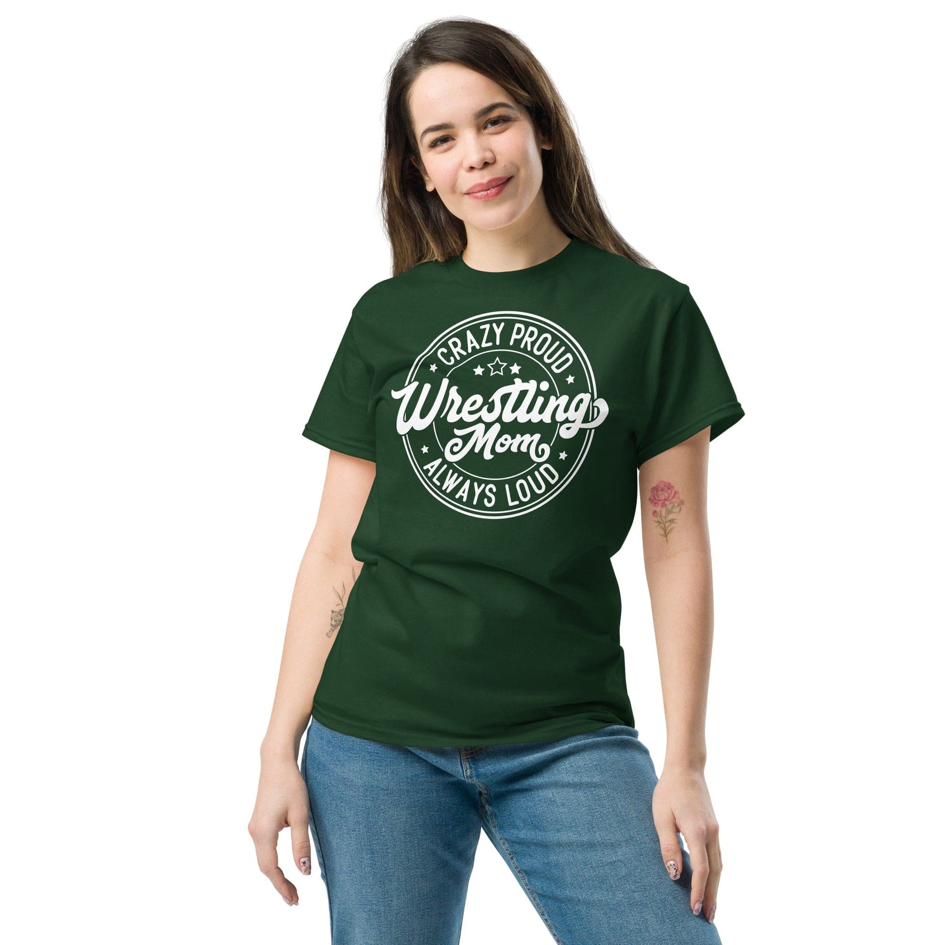 Crazy Proud Always Loud Wrestling Mom Spirit Gear Collective T-Shirt