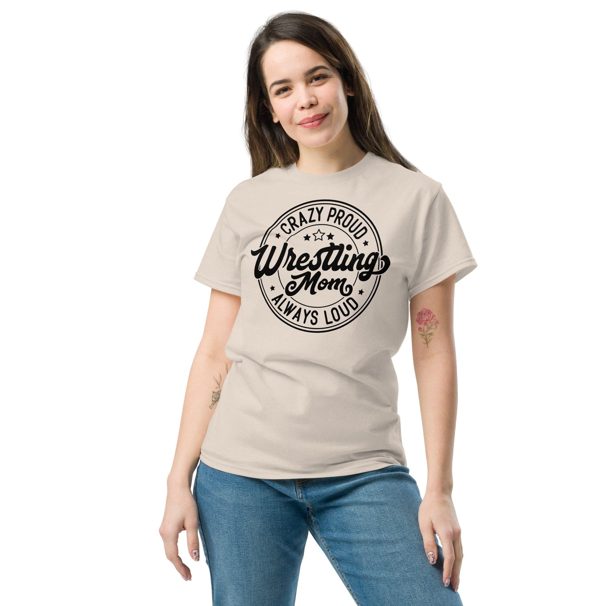 Crazy Proud Always Loud Wrestling Mom Spirit Gear Collective T-Shirt