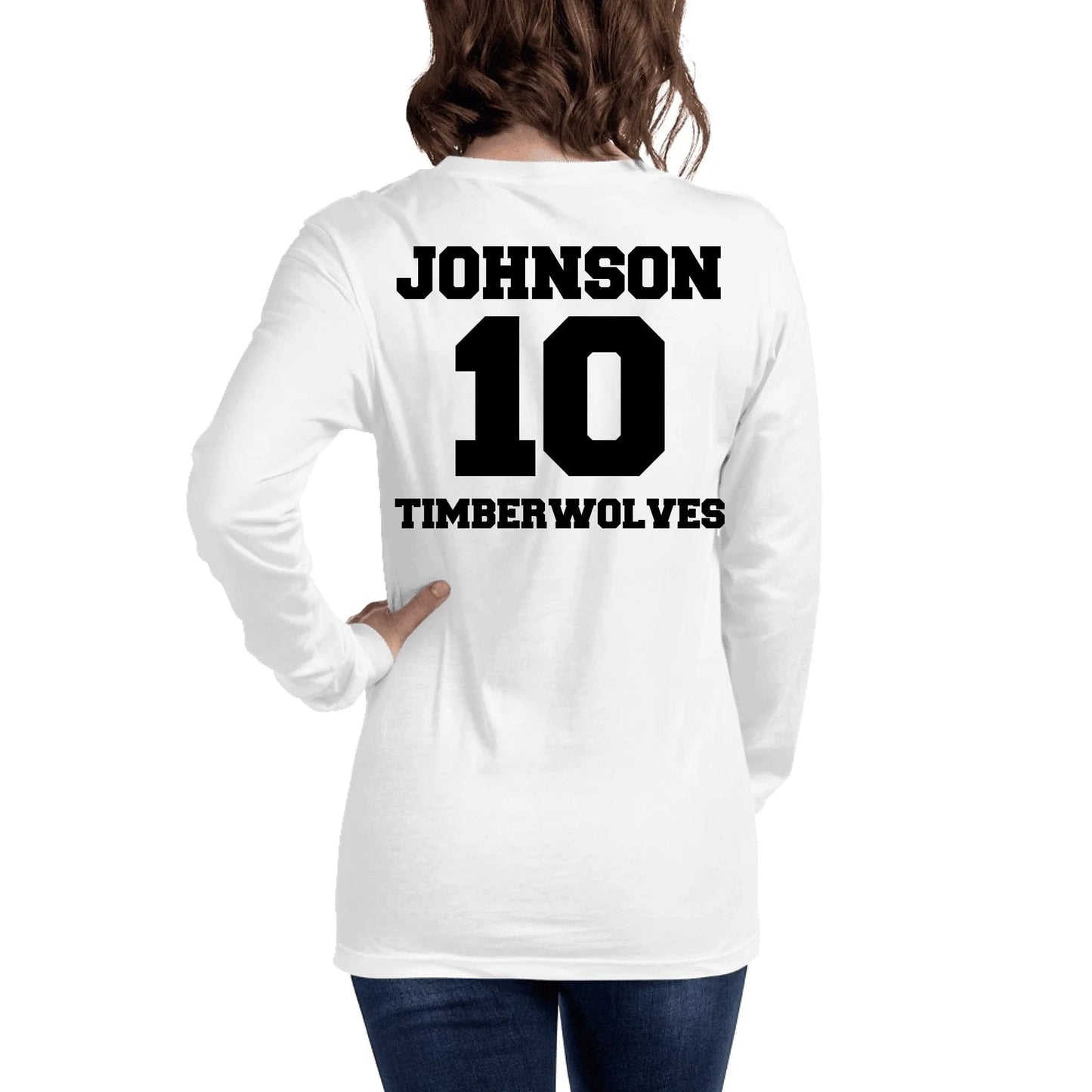Custom Basketball Mom Long Sleeve Shirt - Personalized Name & Jersey Number | Choose Front Graphic, Font & Color Spirit Gear Collective Custom Long Sleeve Shirt
