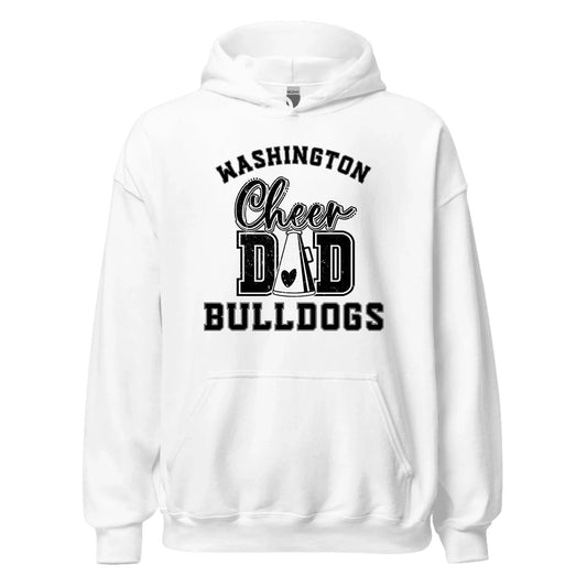 Custom Cheer Dad Hoodie Custom Cheer Dad Hoodie / White / S Spirt Gear Collective Custom Cheer Dad Hoodie