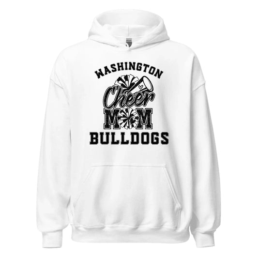 Custom Cheer Mom Hoodie Custom Cheer Mom Hoodie / White / S Spirt Gear Collective Custom Cheer Mom Hoodie