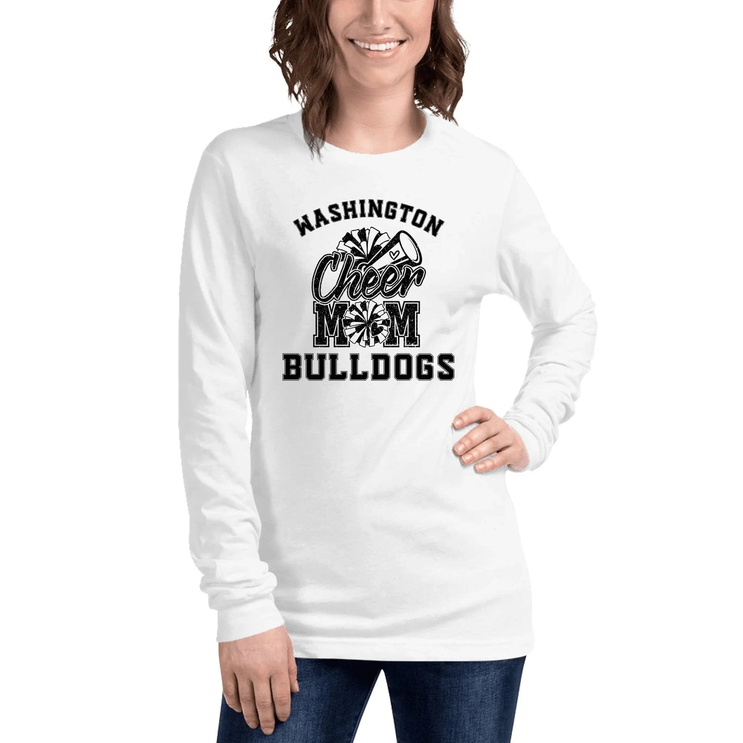 Custom Cheer Mom Long Sleeve Shirt Spirt Gear Collective Custom Cheer Mom Long Sleeve Shirt
