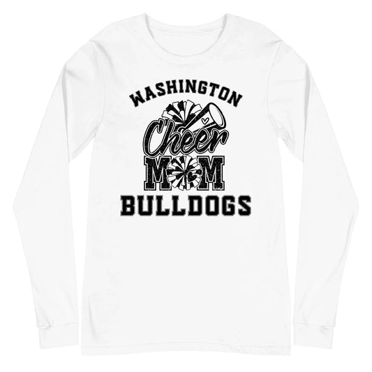 Custom Cheer Mom Long Sleeve Shirt Custom Cheer Mom Long Sleeve Shirt / White / XS Spirt Gear Collective Custom Cheer Mom Long Sleeve Shirt